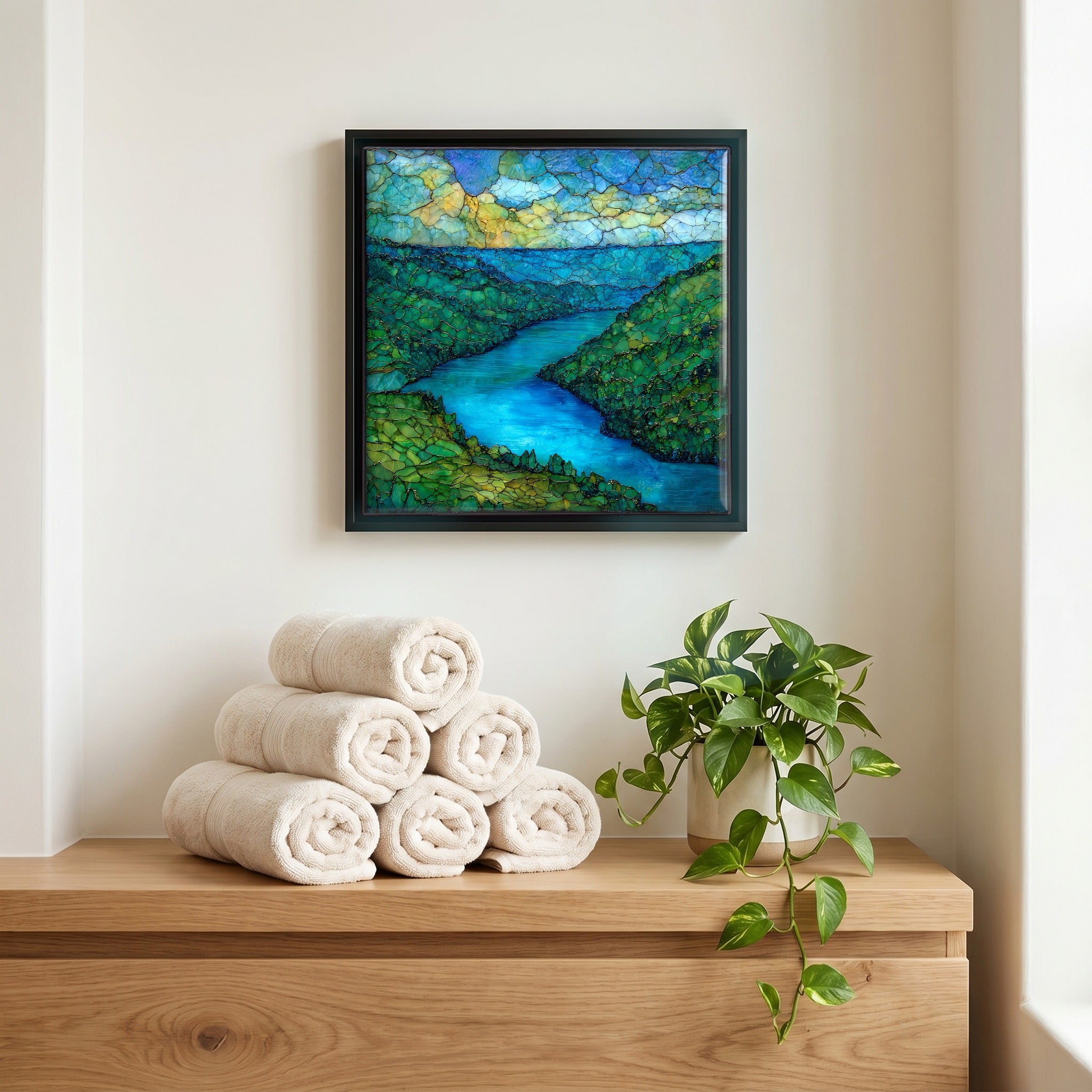 A quiet corner of the bath.