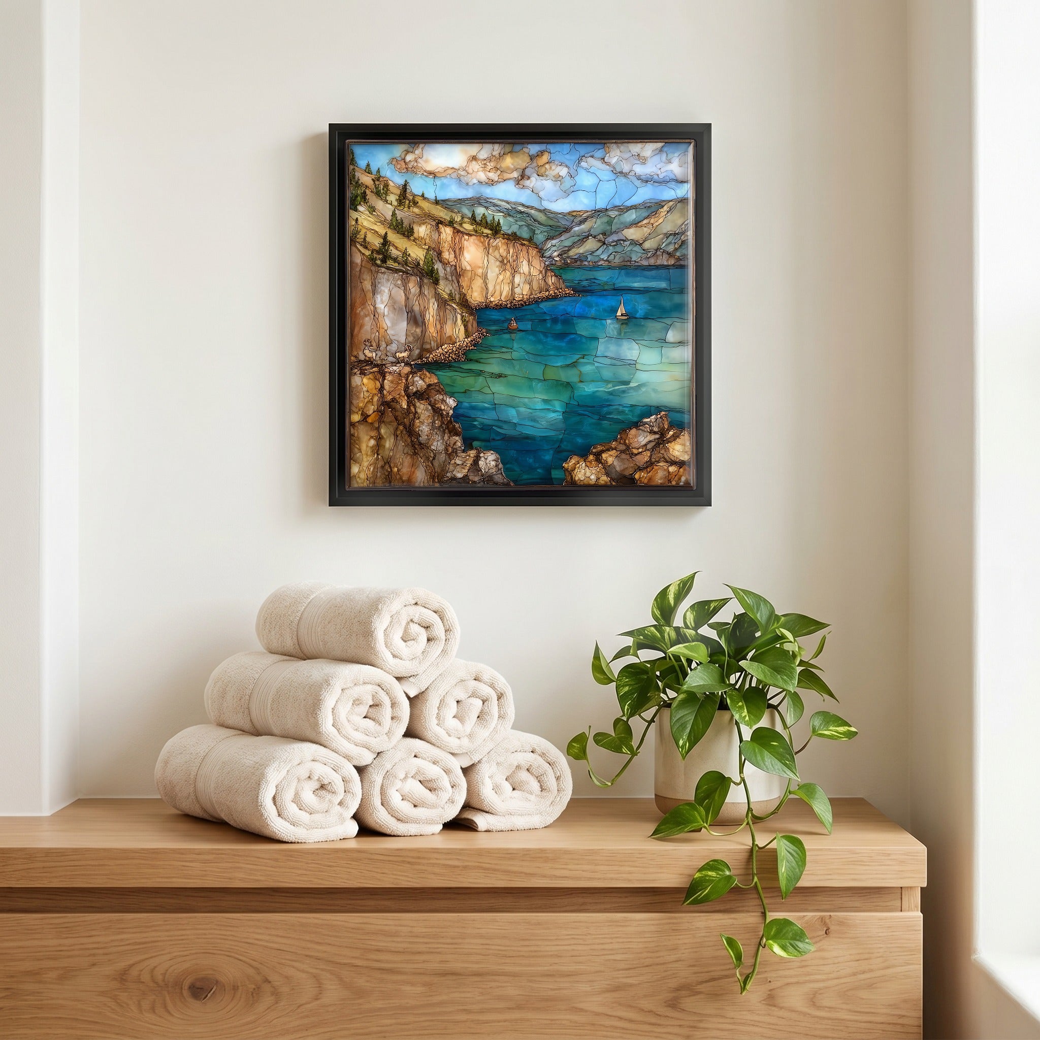 A quiet corner of the bath.