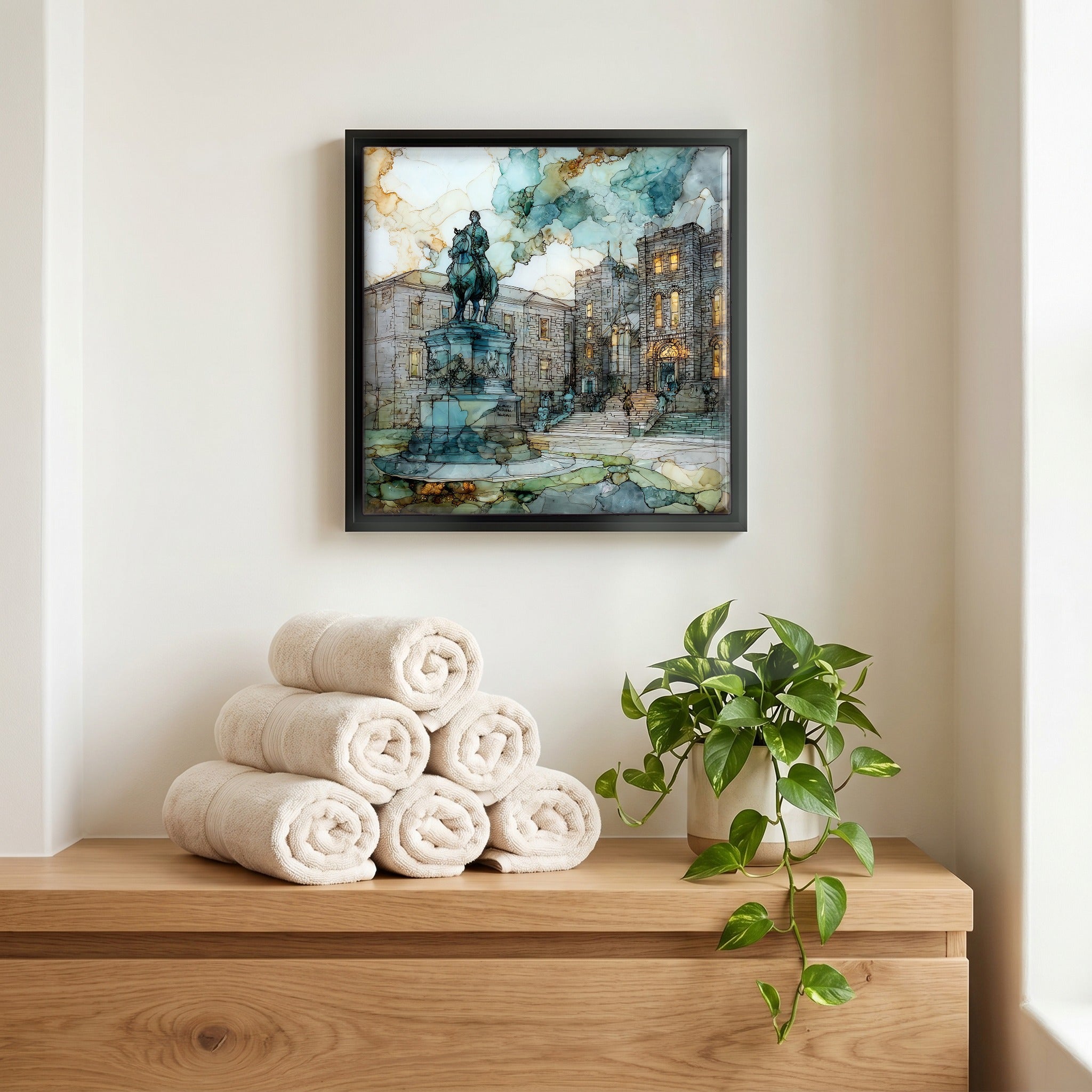 A quiet corner of the bath.