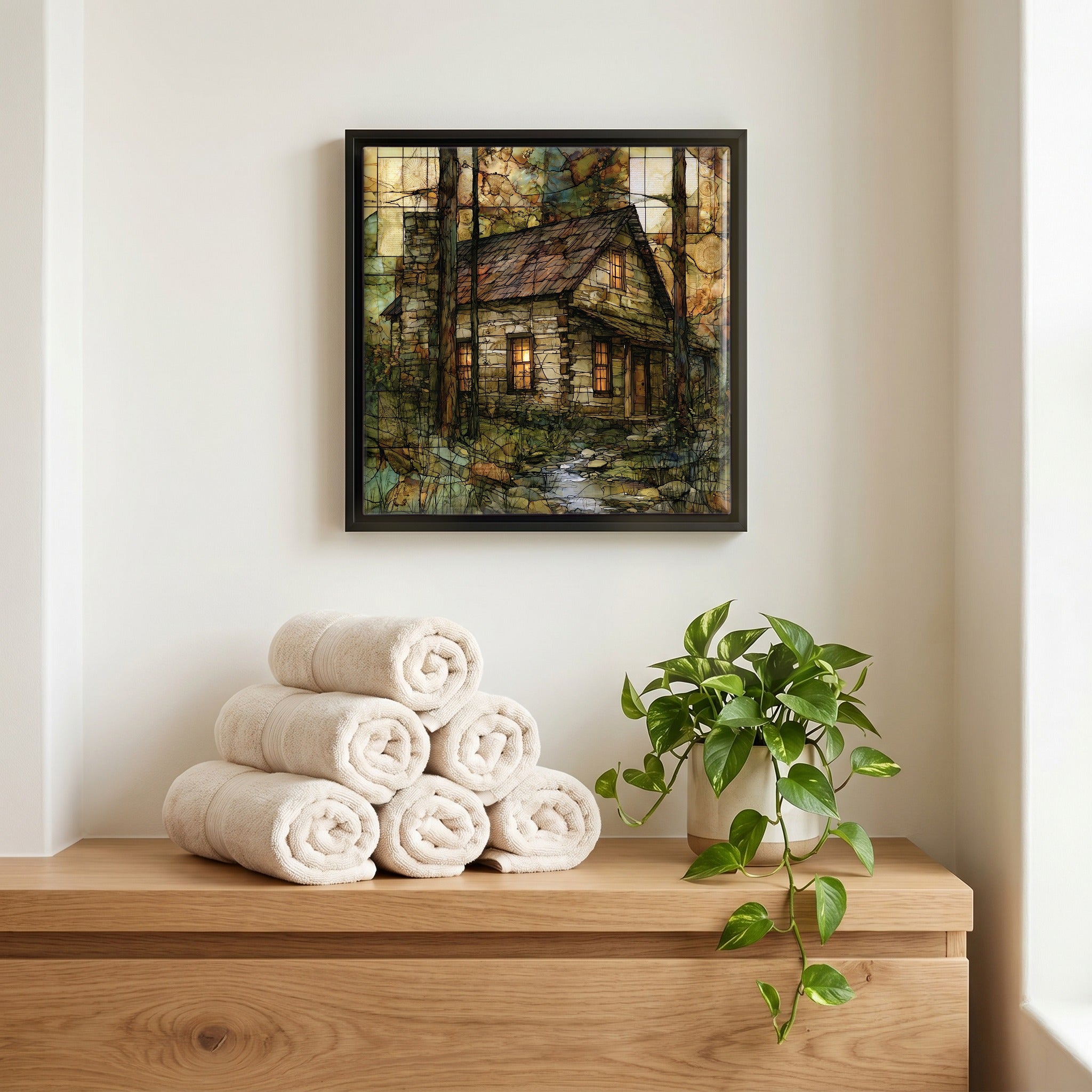 A quiet corner of the bath.