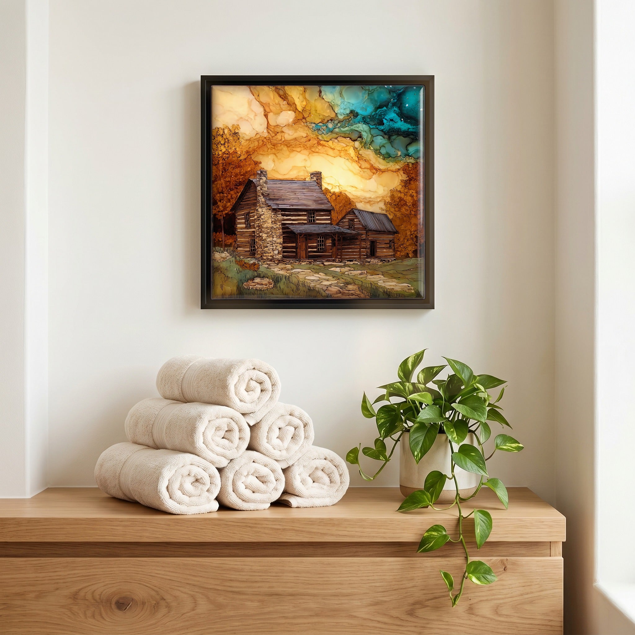 A quiet corner of the bath.