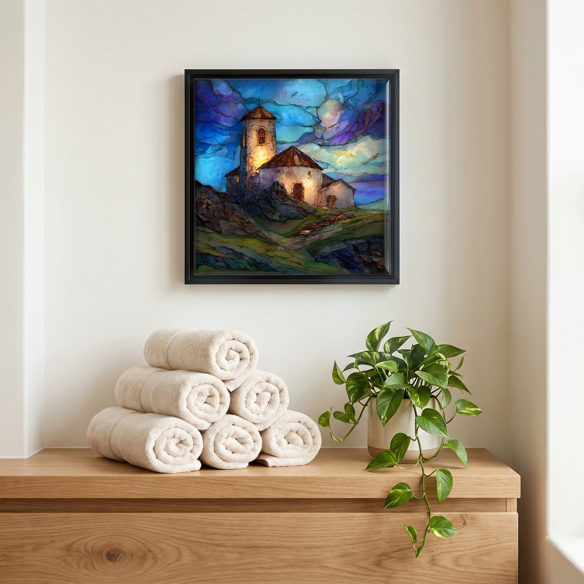 A quiet corner of the bath.