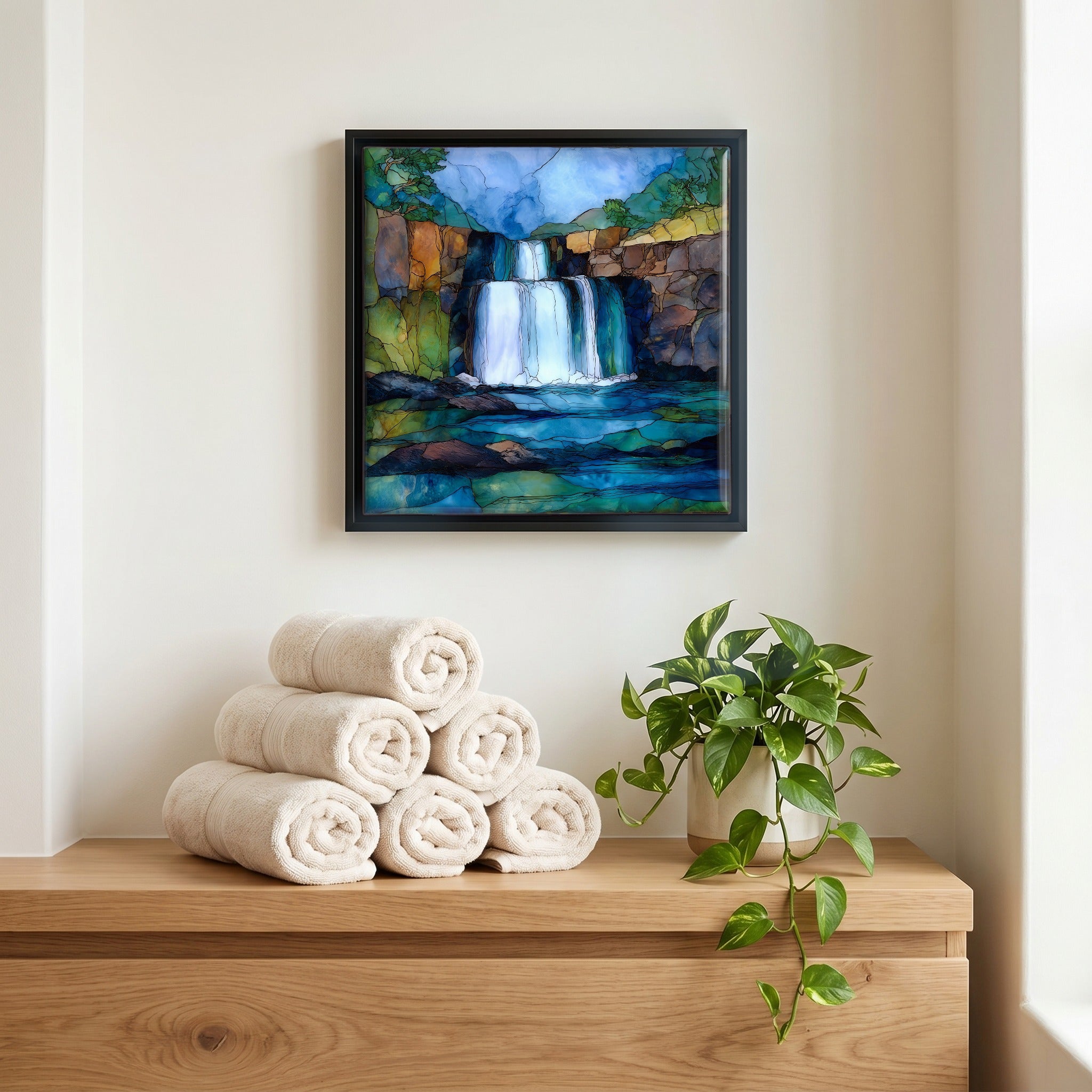 A quiet corner of the bath.