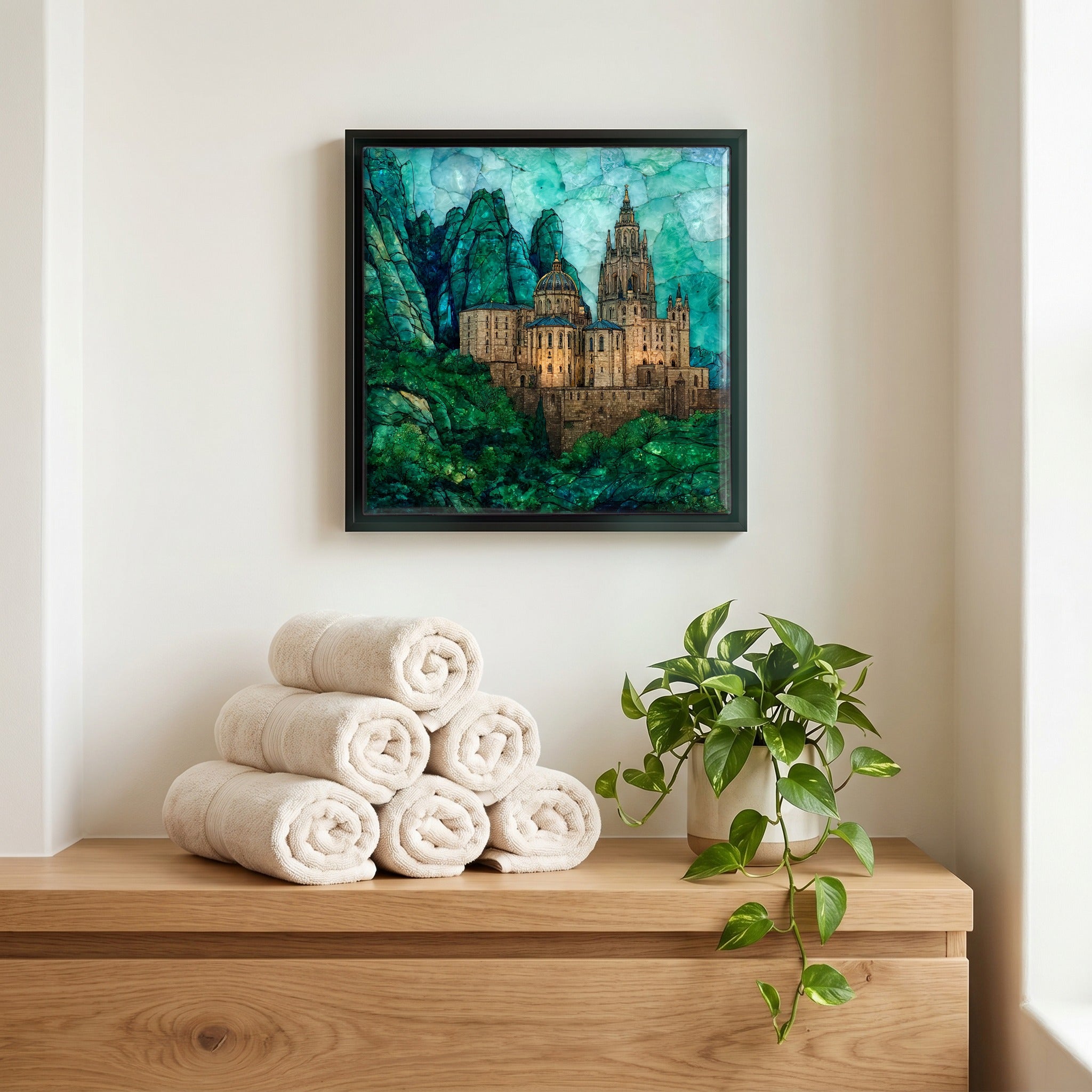 A quiet corner of the bath.