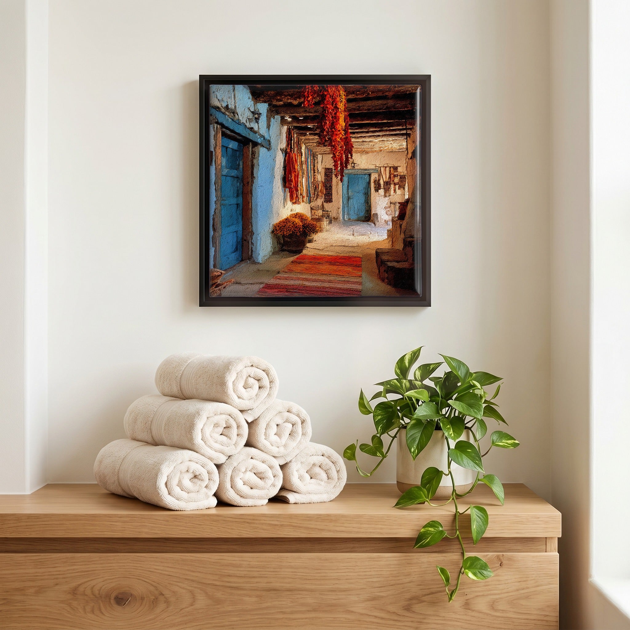 A quiet corner of the bath.