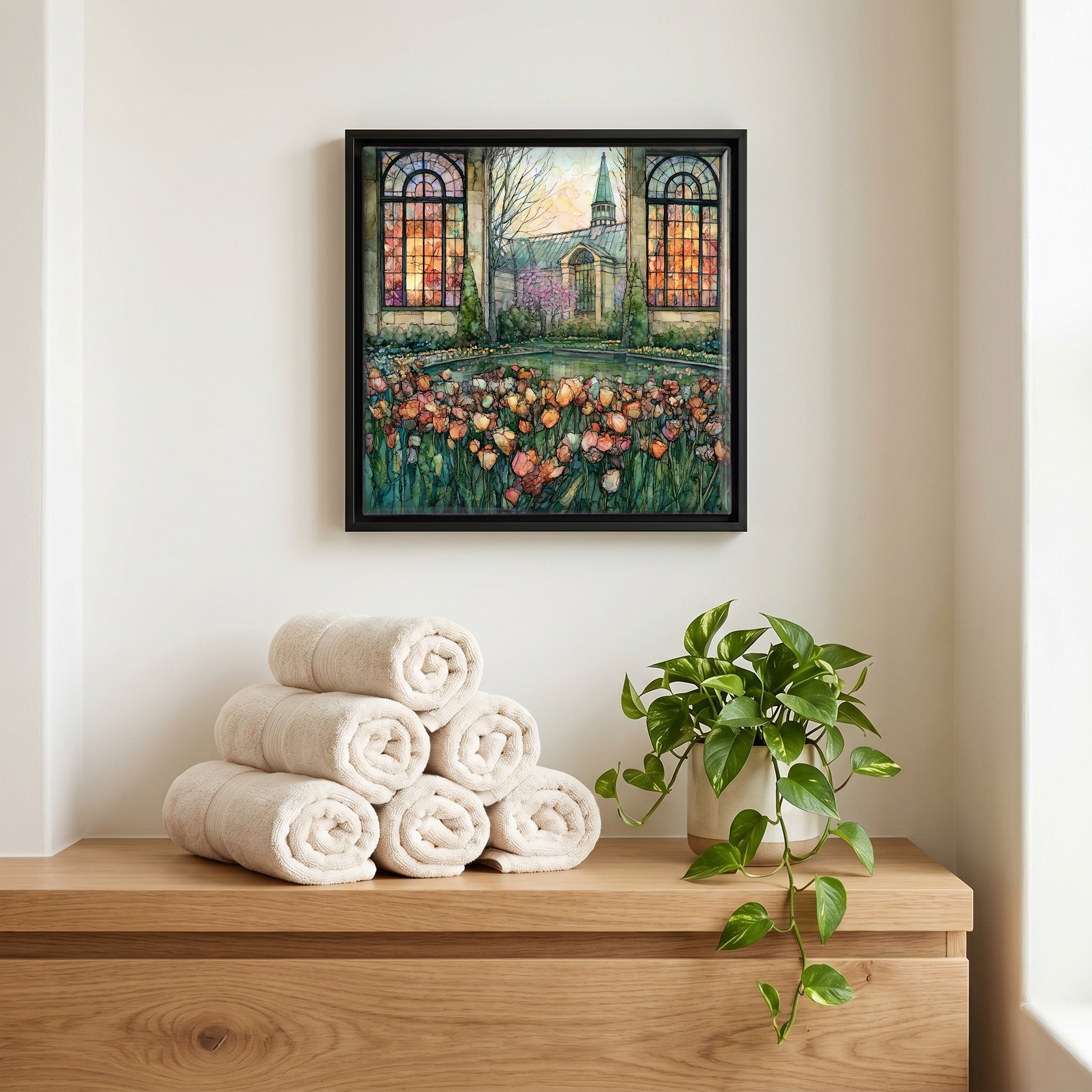 A quiet corner of the bath.
