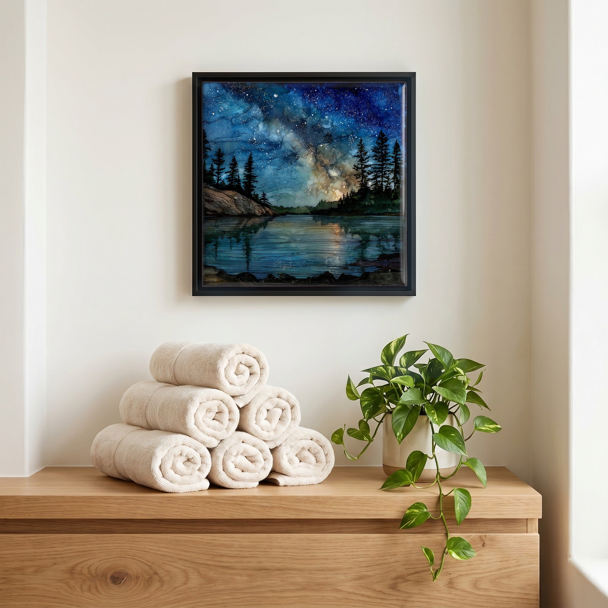 A quiet corner of the bath.