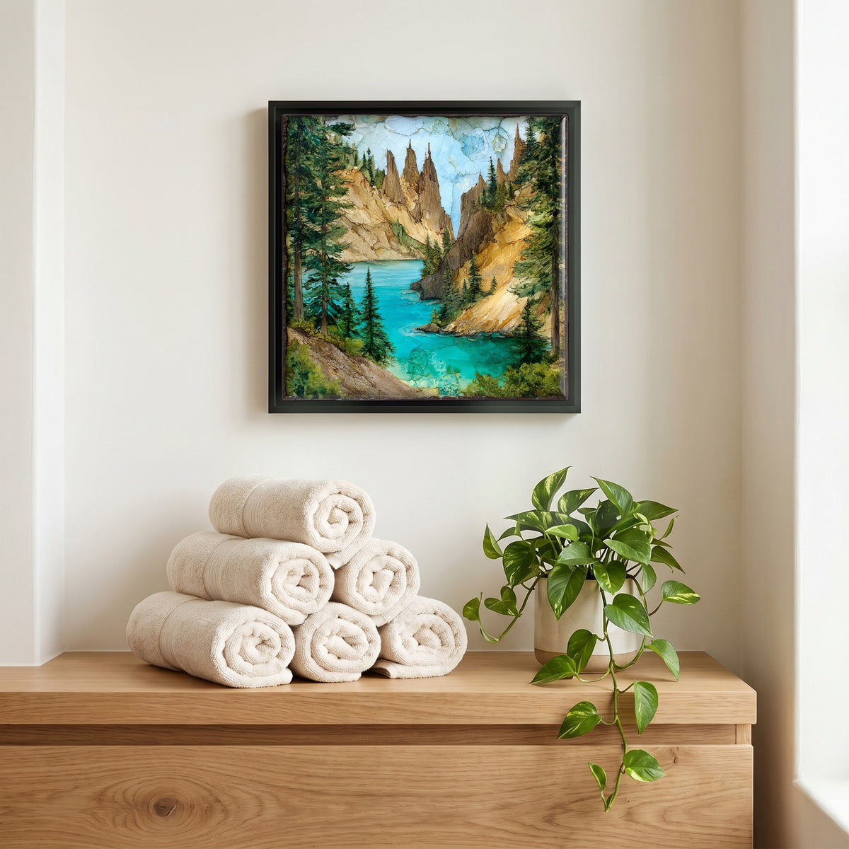 A quiet corner of the bath.