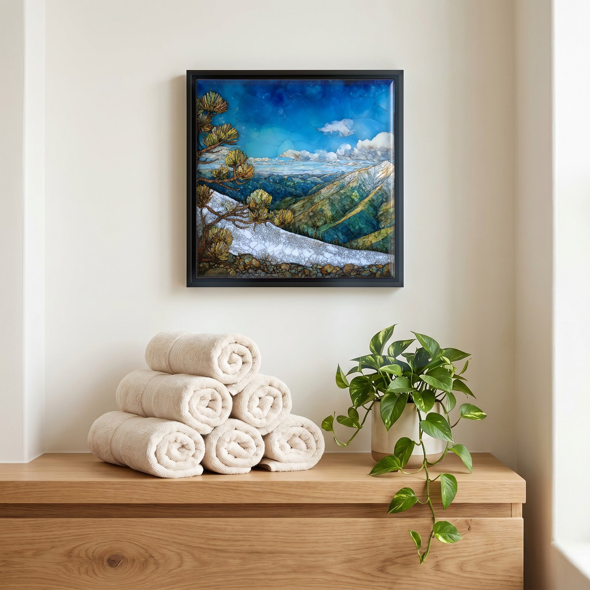 A quiet corner of the bath.