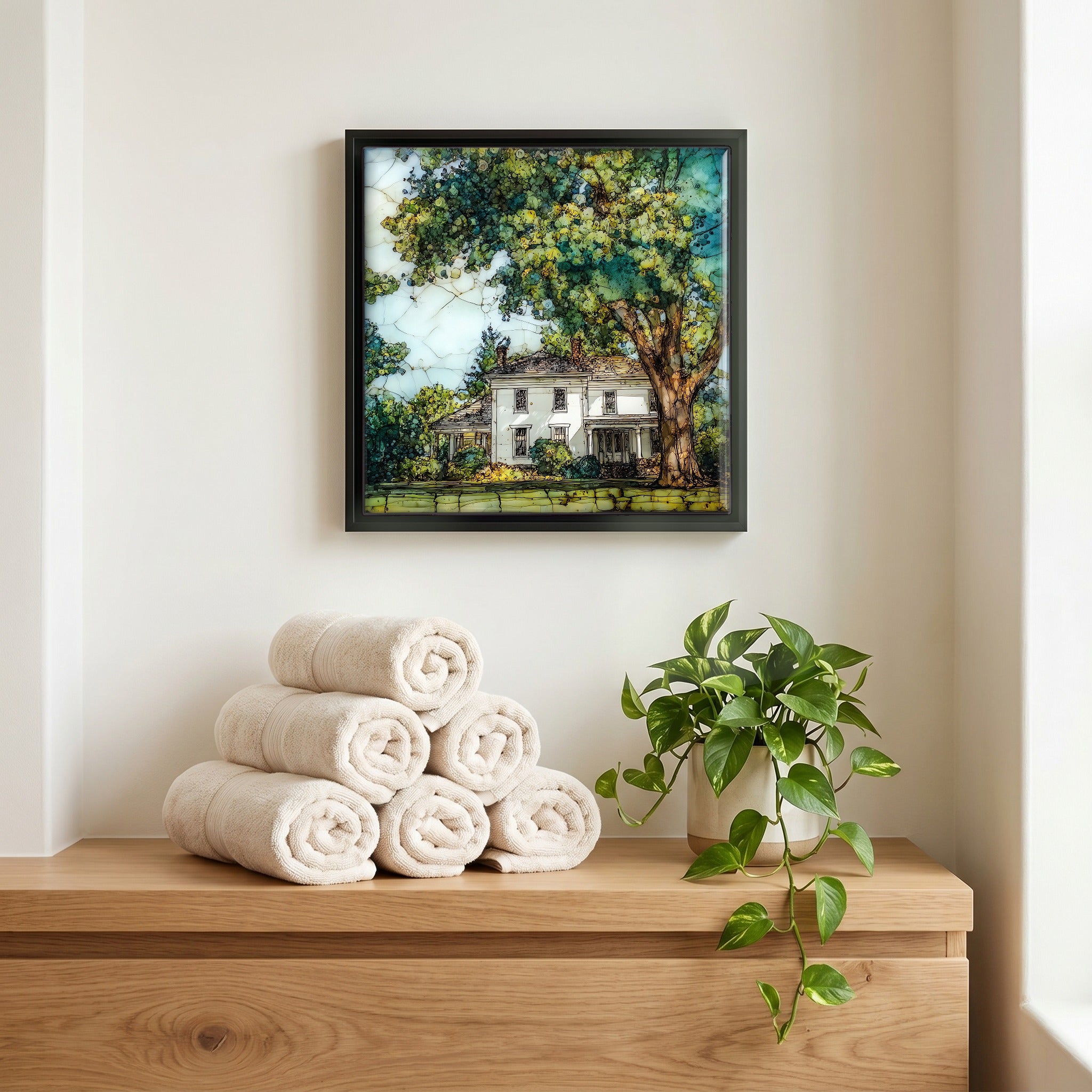 A quiet corner of the bath.