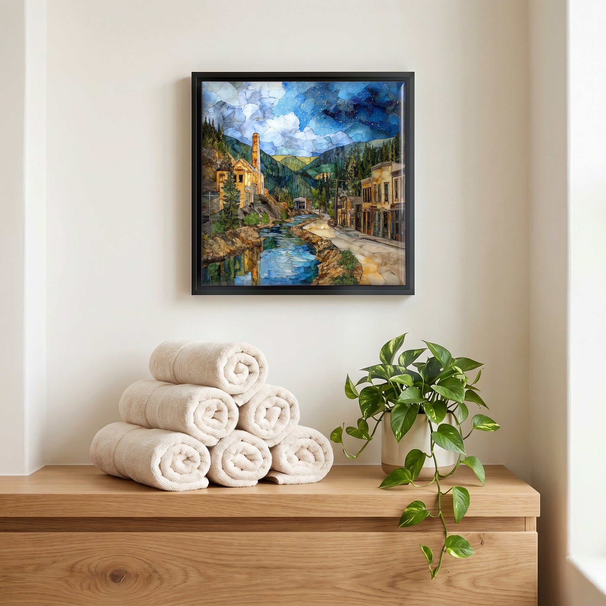 A quiet corner of the bath.