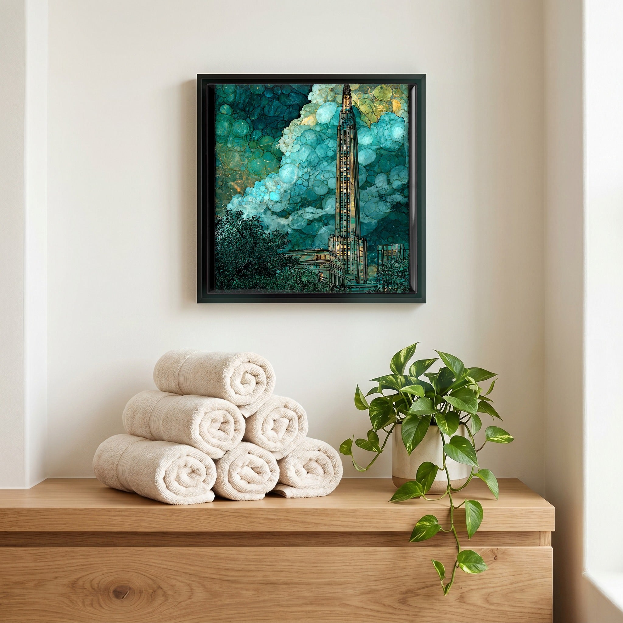 A quiet corner of the bath.