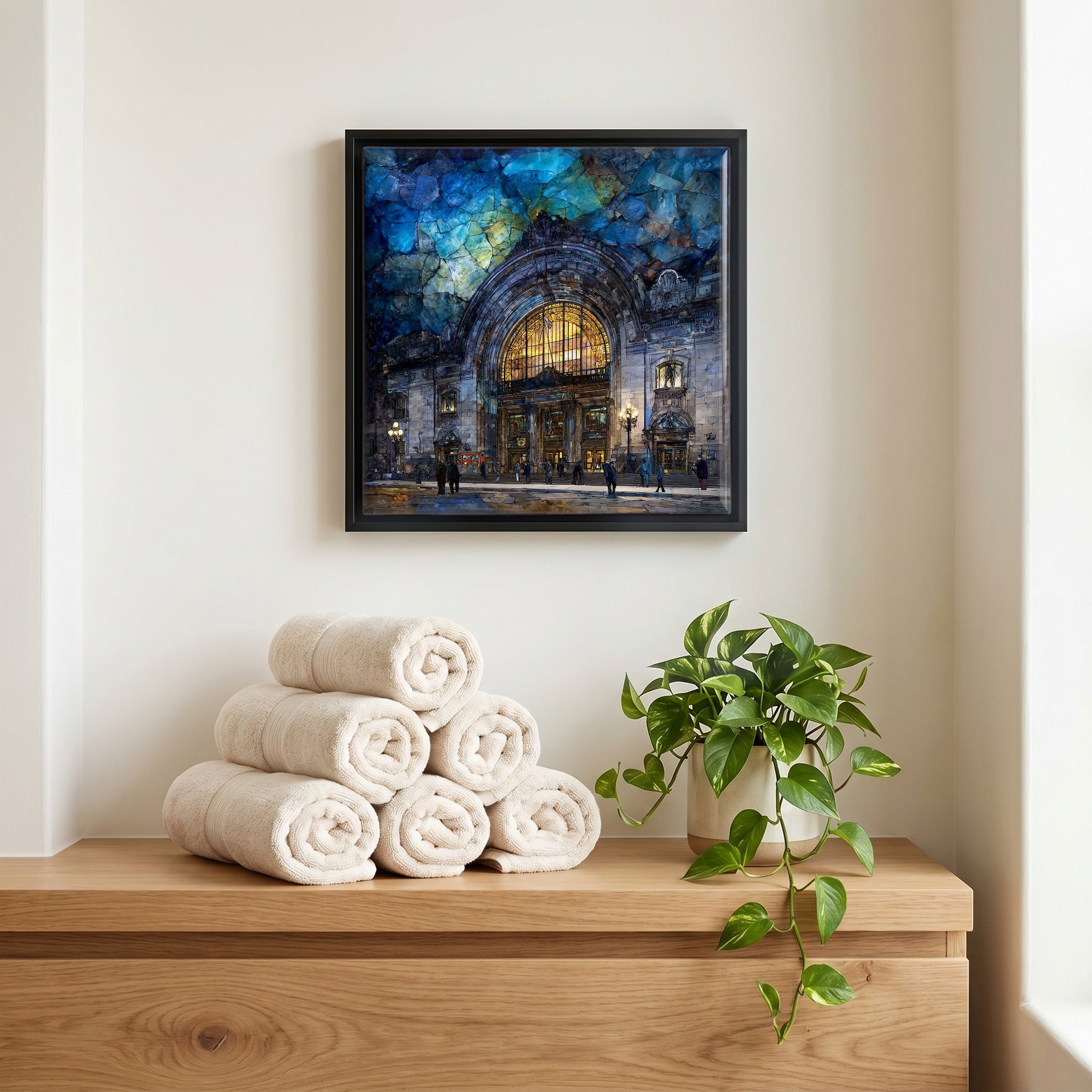 A quiet corner of the bath.