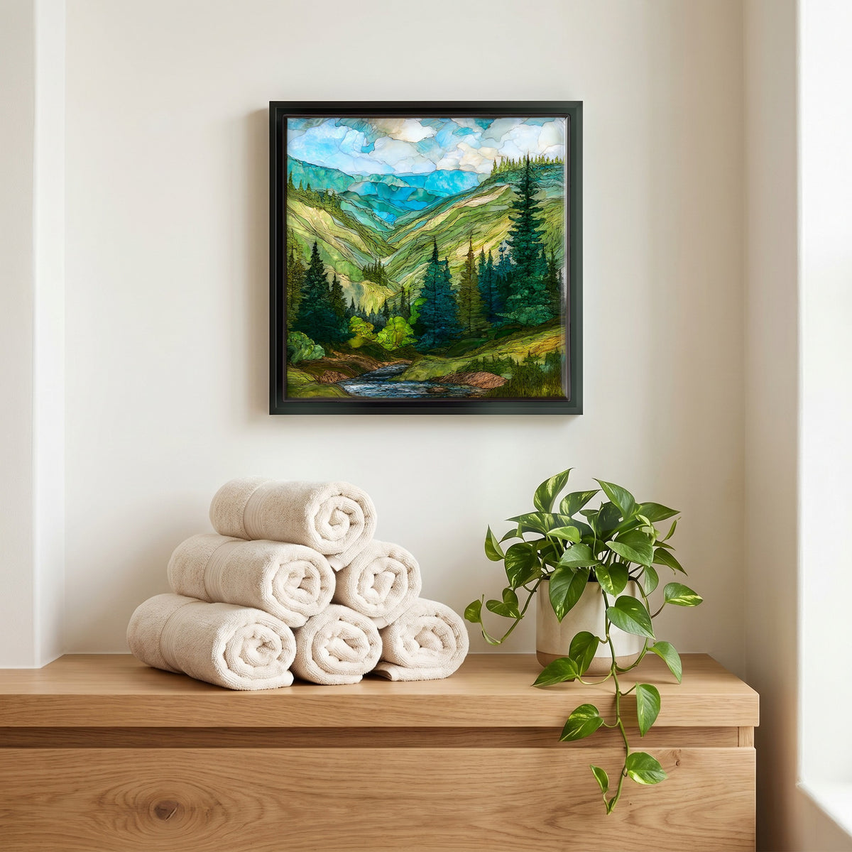 A quiet corner of the bath.