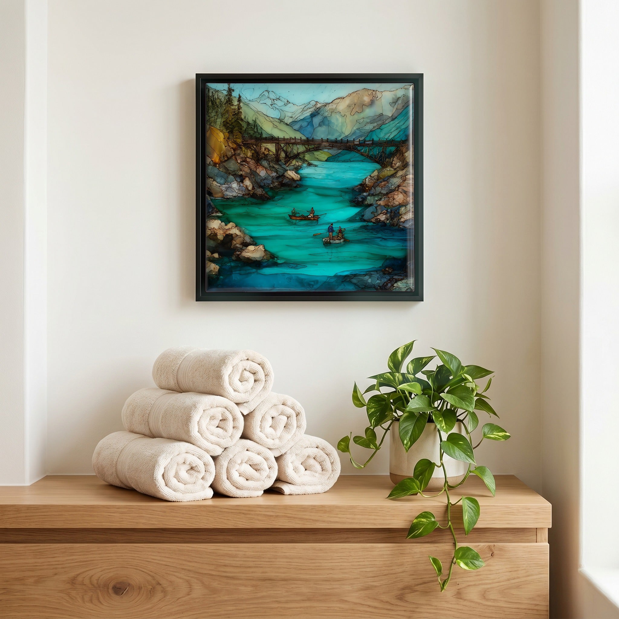 A quiet corner of the bath.