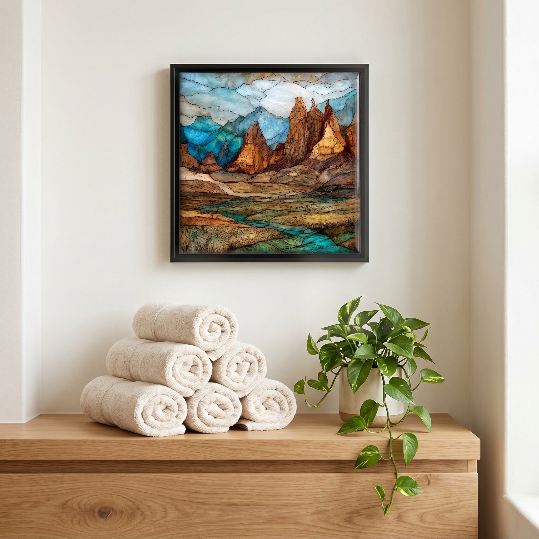 A quiet corner of the bath.