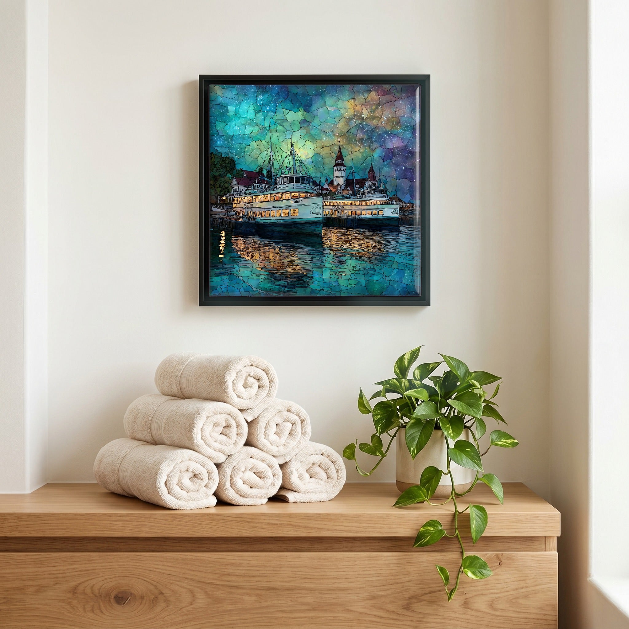 A quiet corner of the bath.