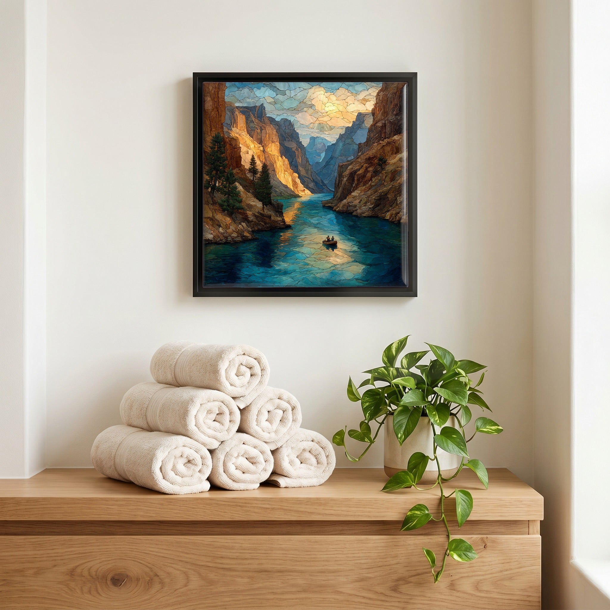 A quiet corner of the bath.