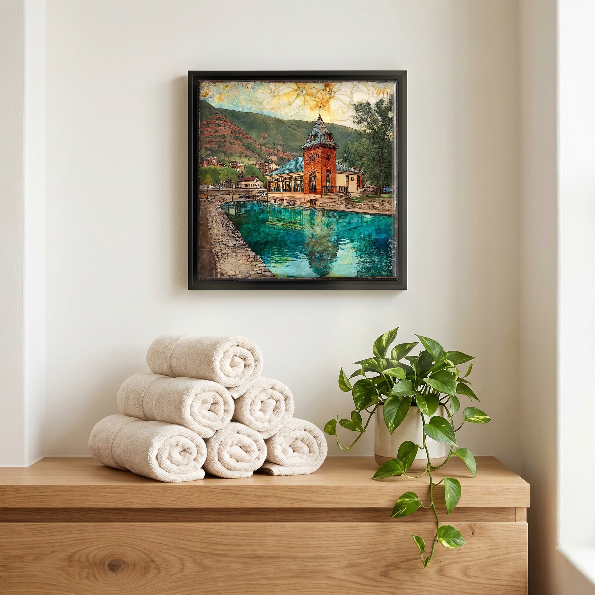 A quiet corner of the bath.
