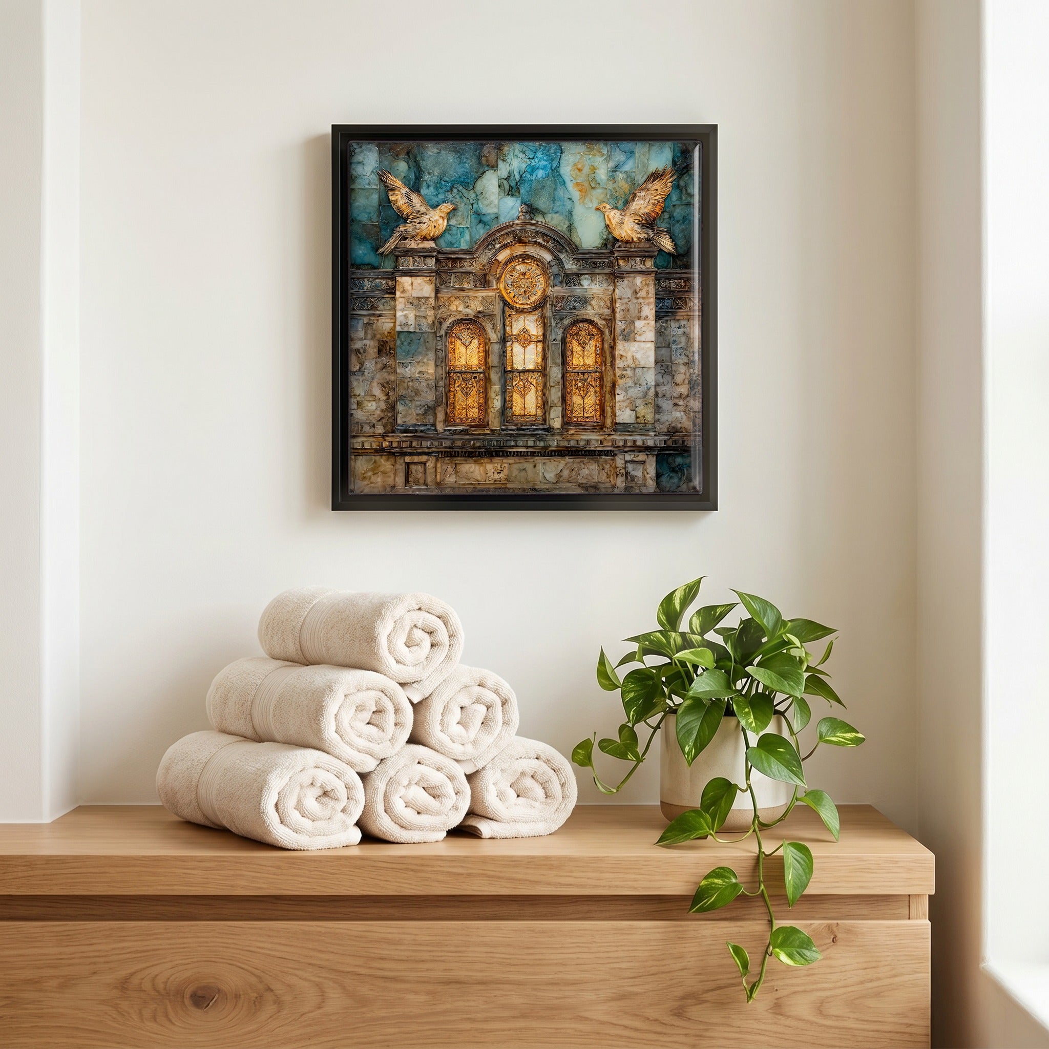 A quiet corner of the bath.