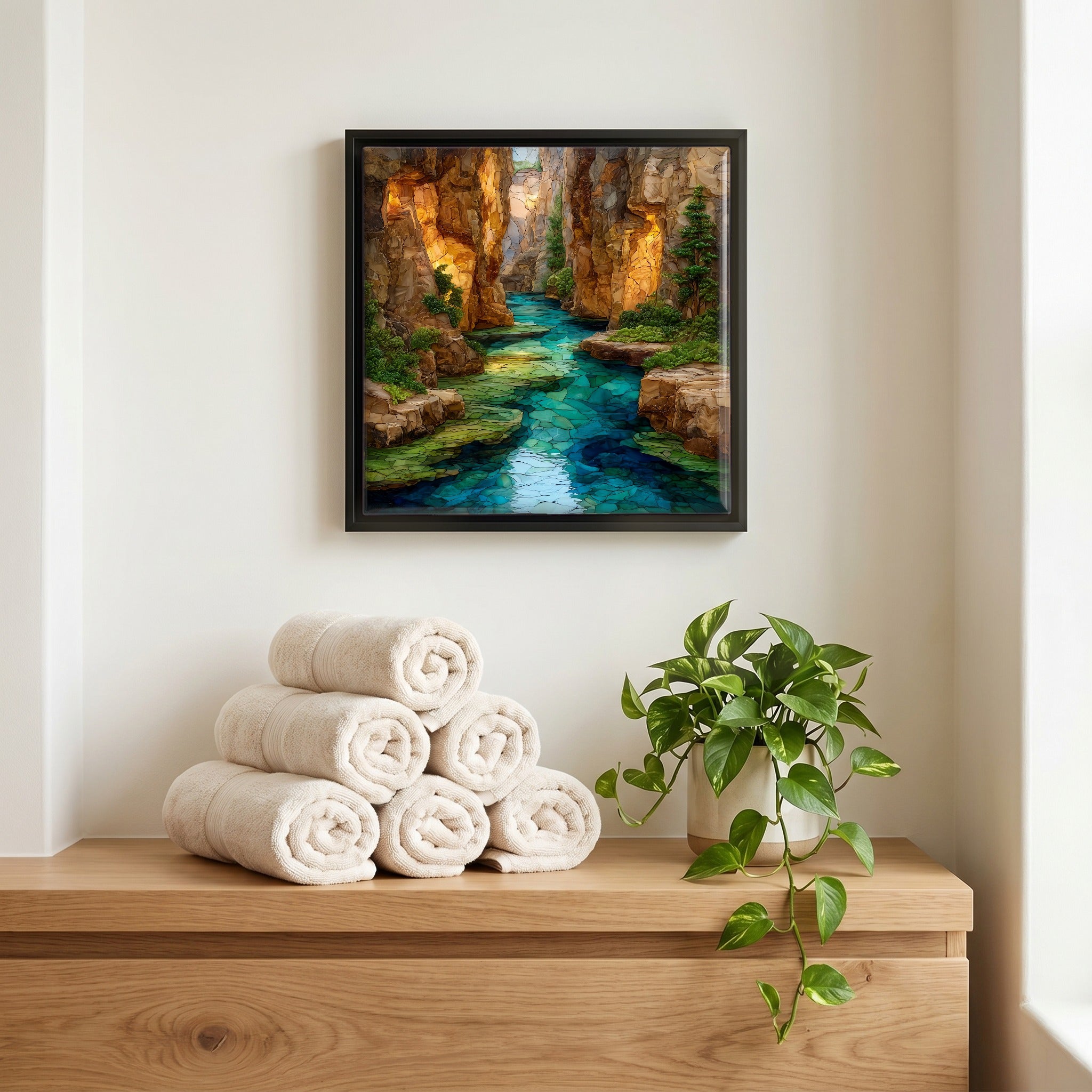A quiet corner of the bath.