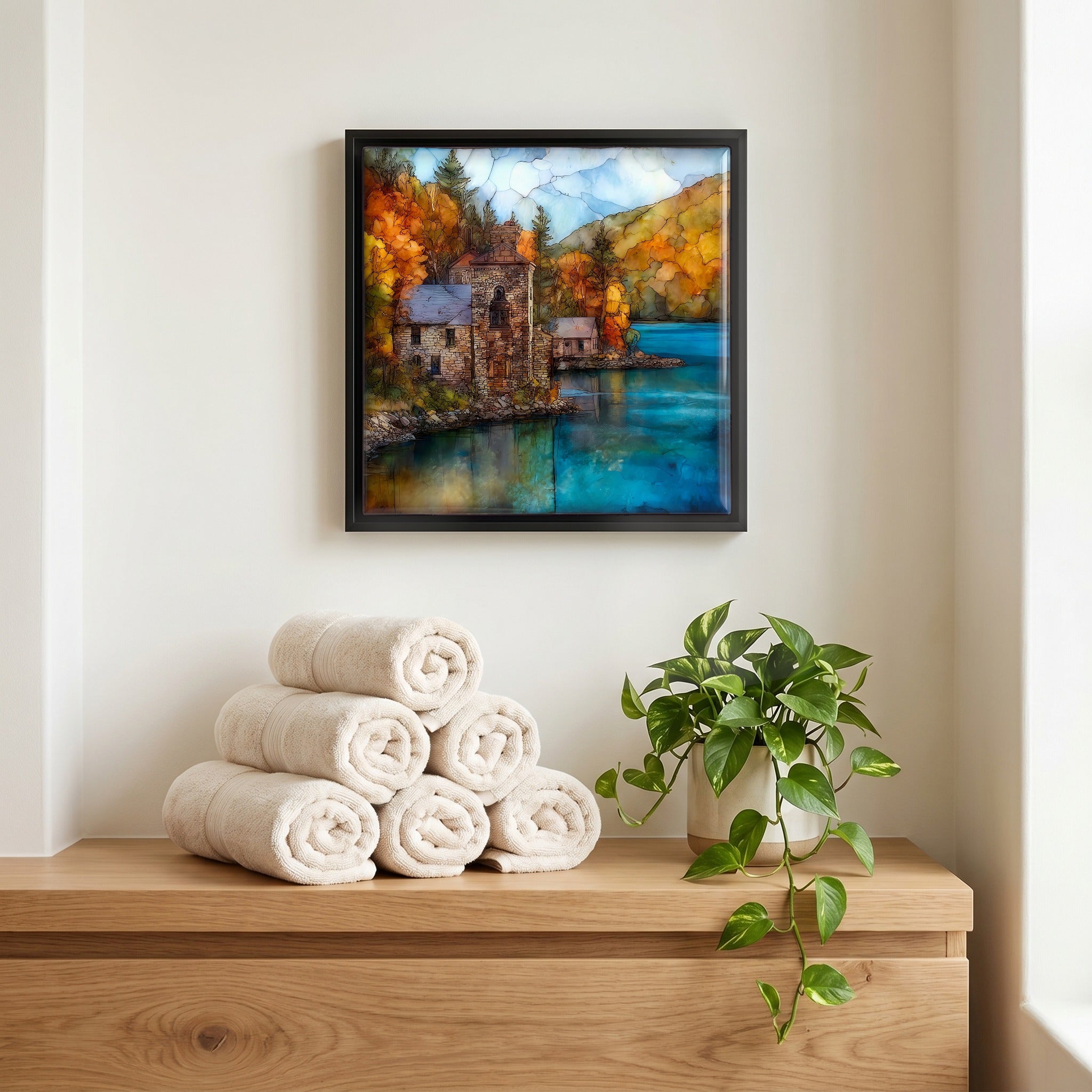 A quiet corner of the bath.