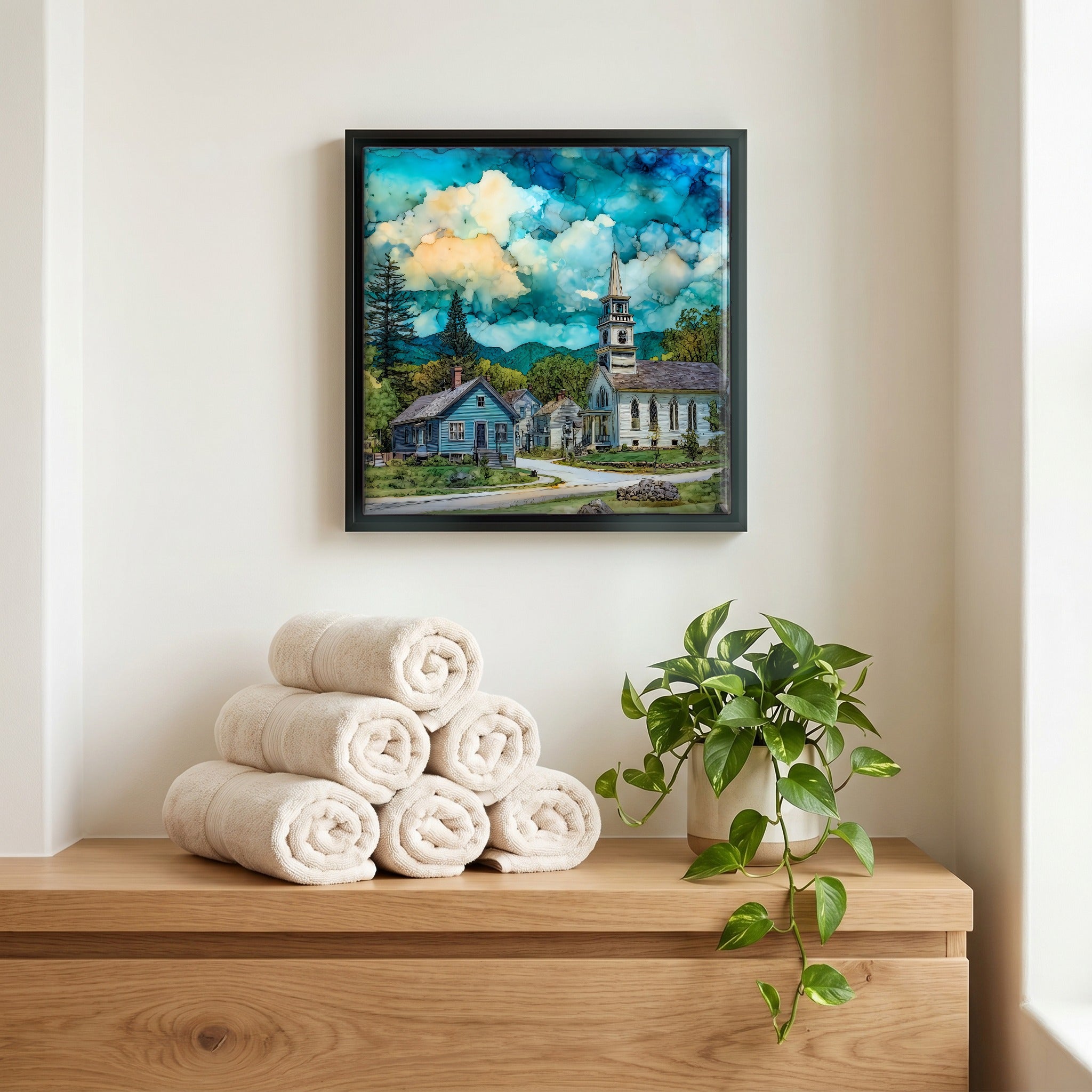 A quiet corner of the bath.