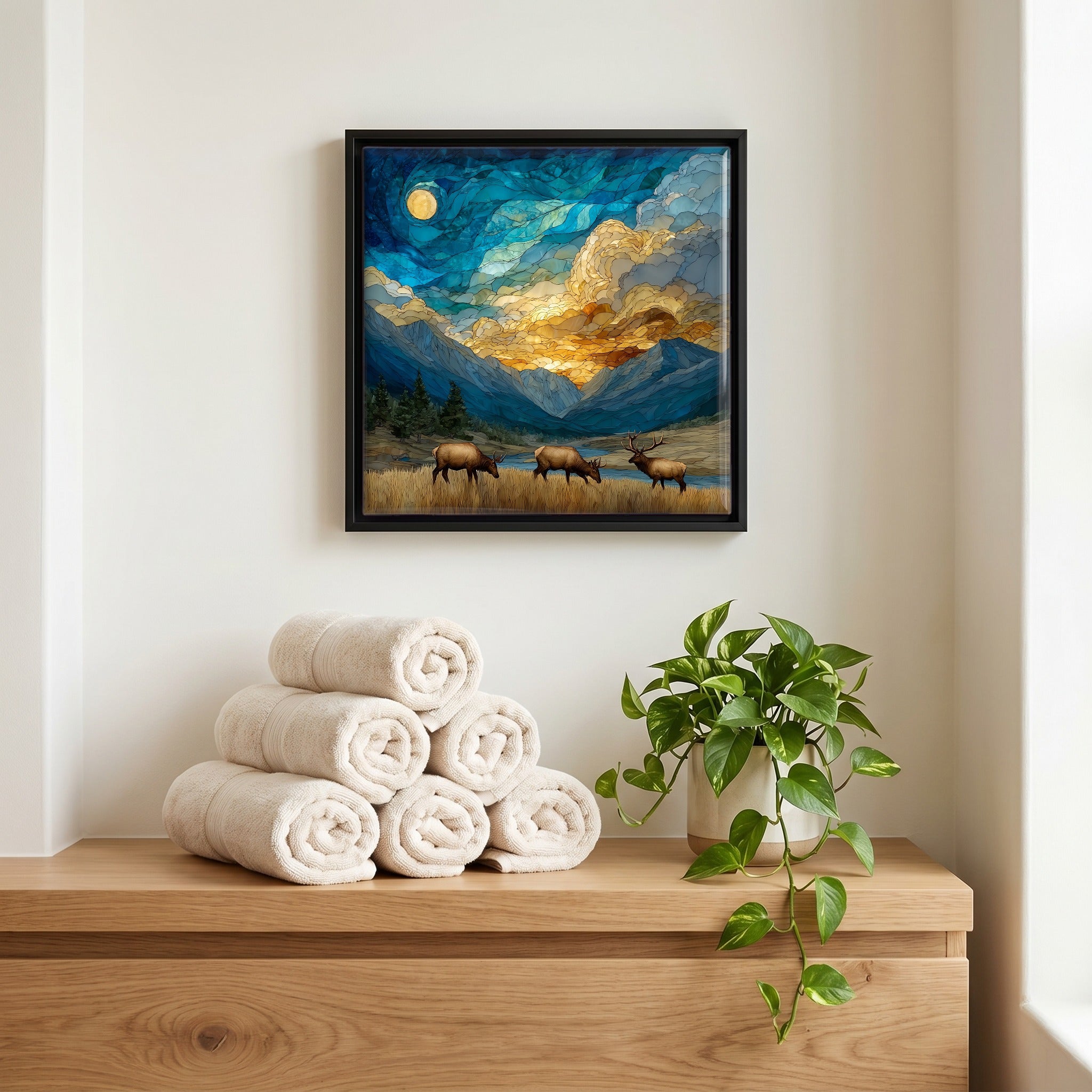 A quiet corner of the bath.