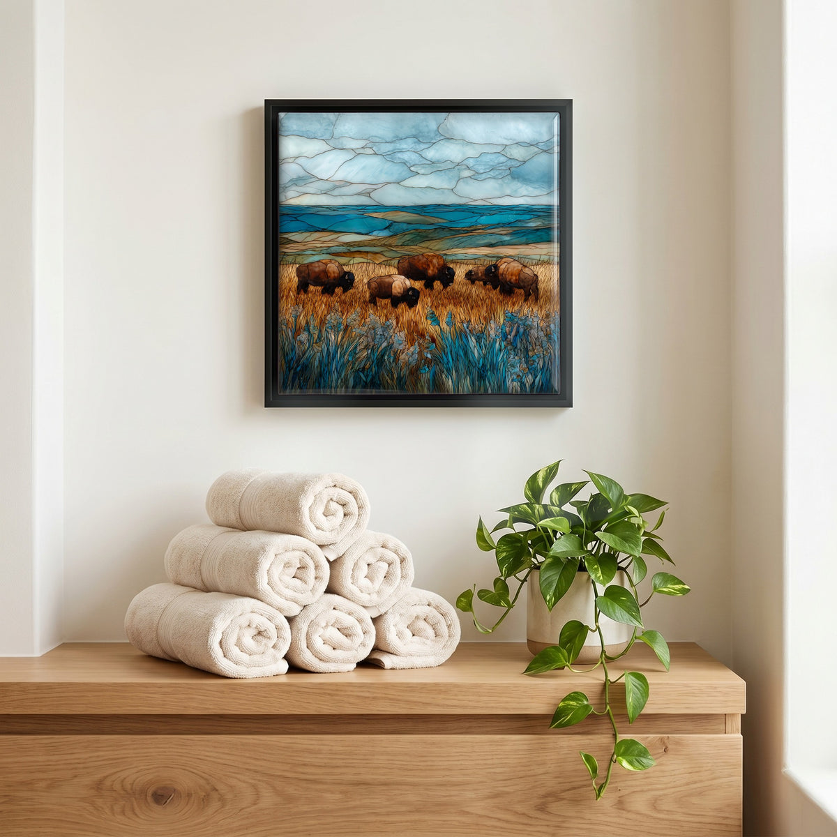 A quiet corner of the bath.