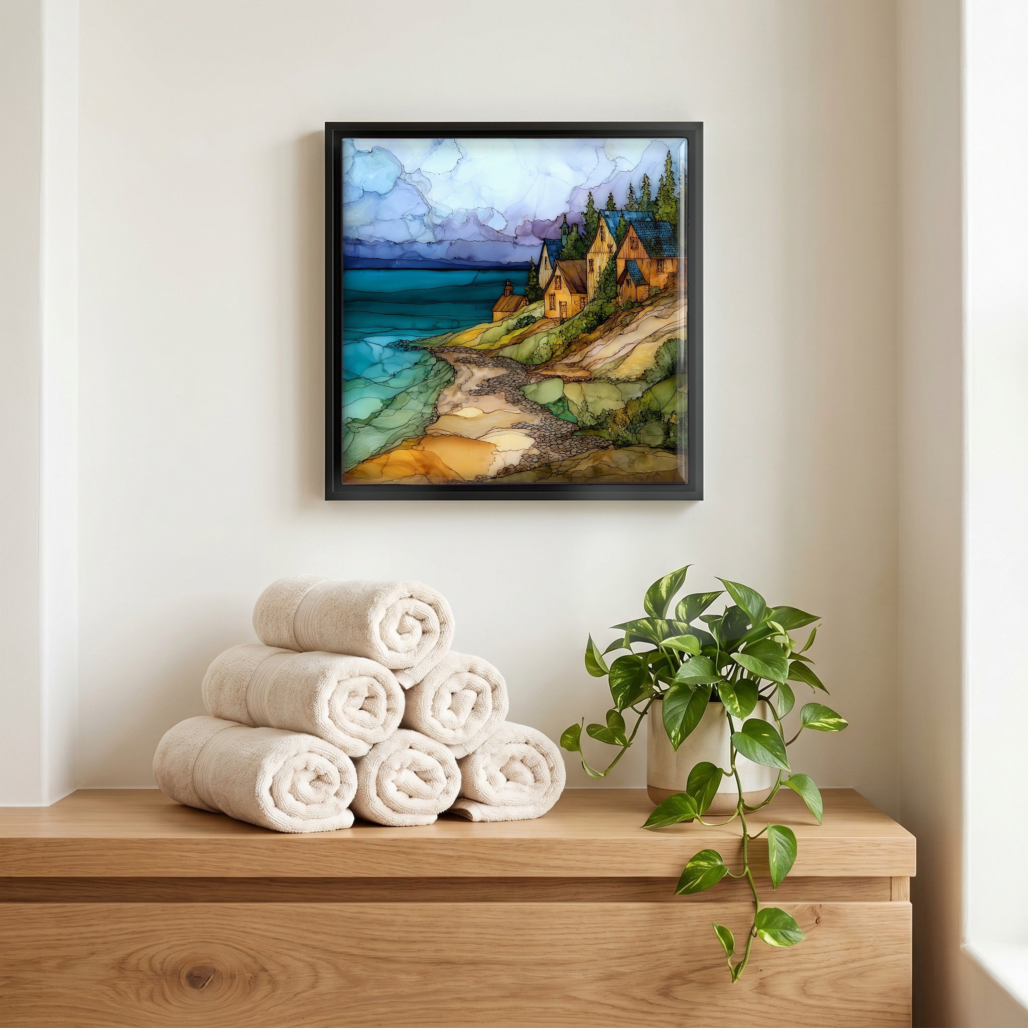A quiet corner of the bath.