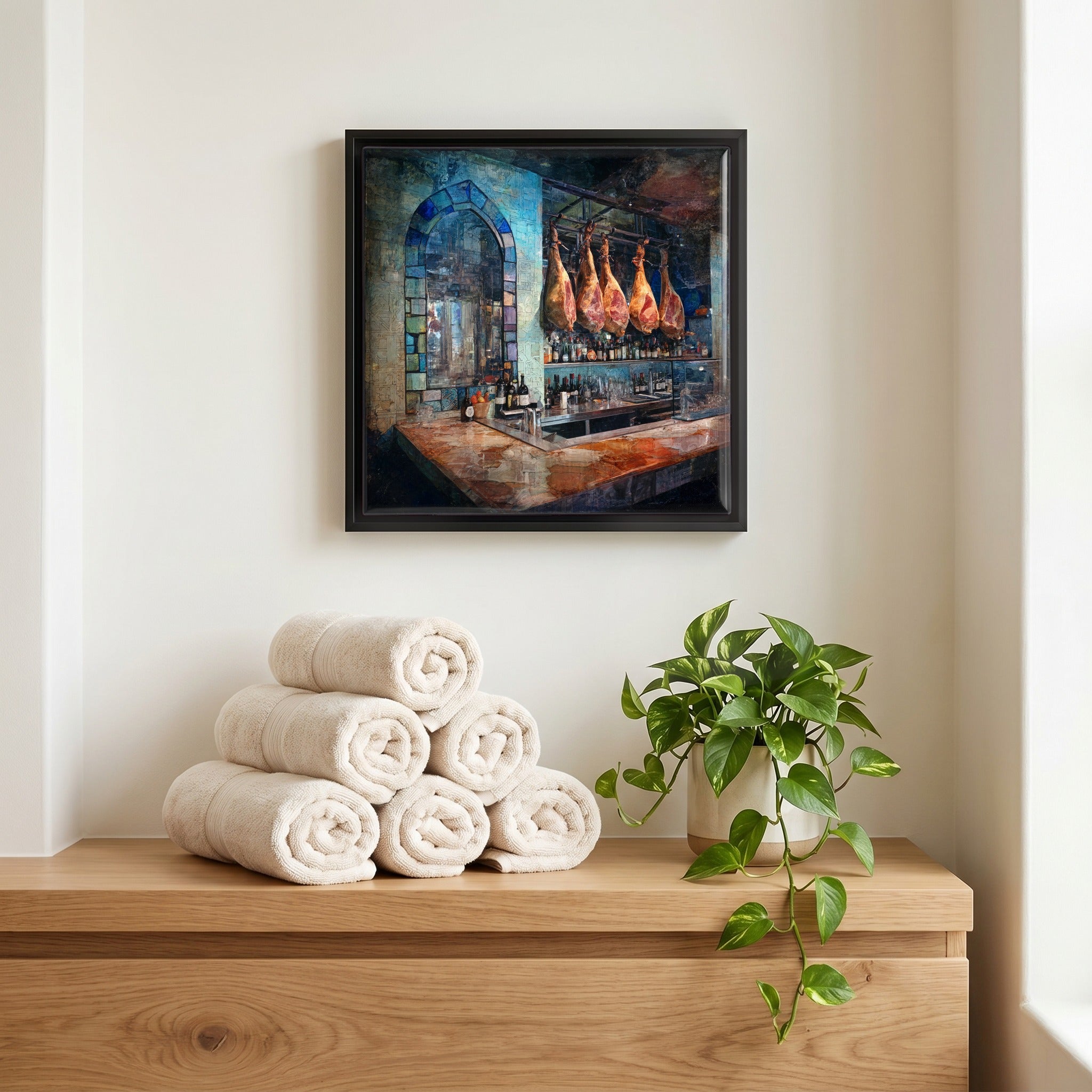 A quiet corner of the bath.