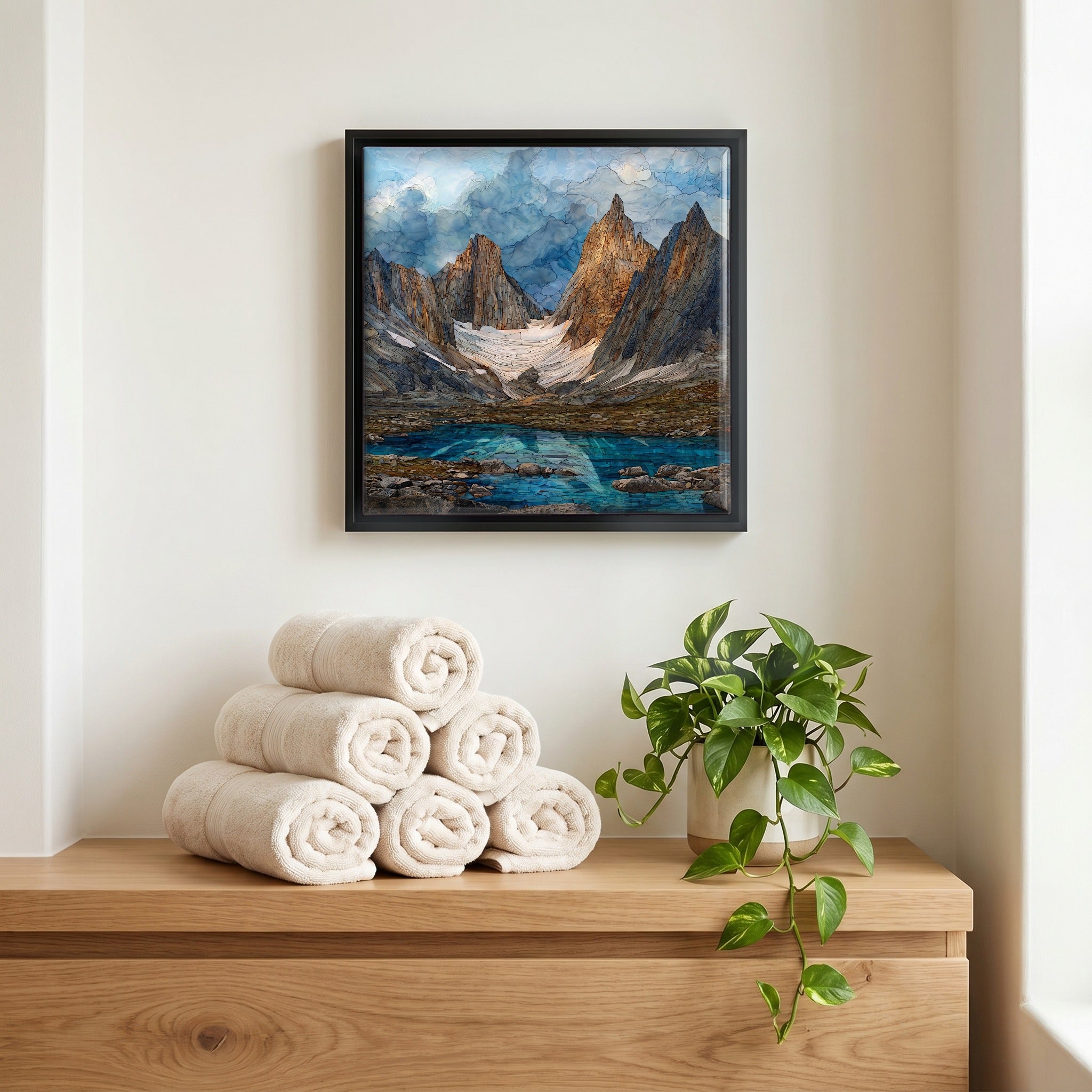 A quiet corner of the bath.