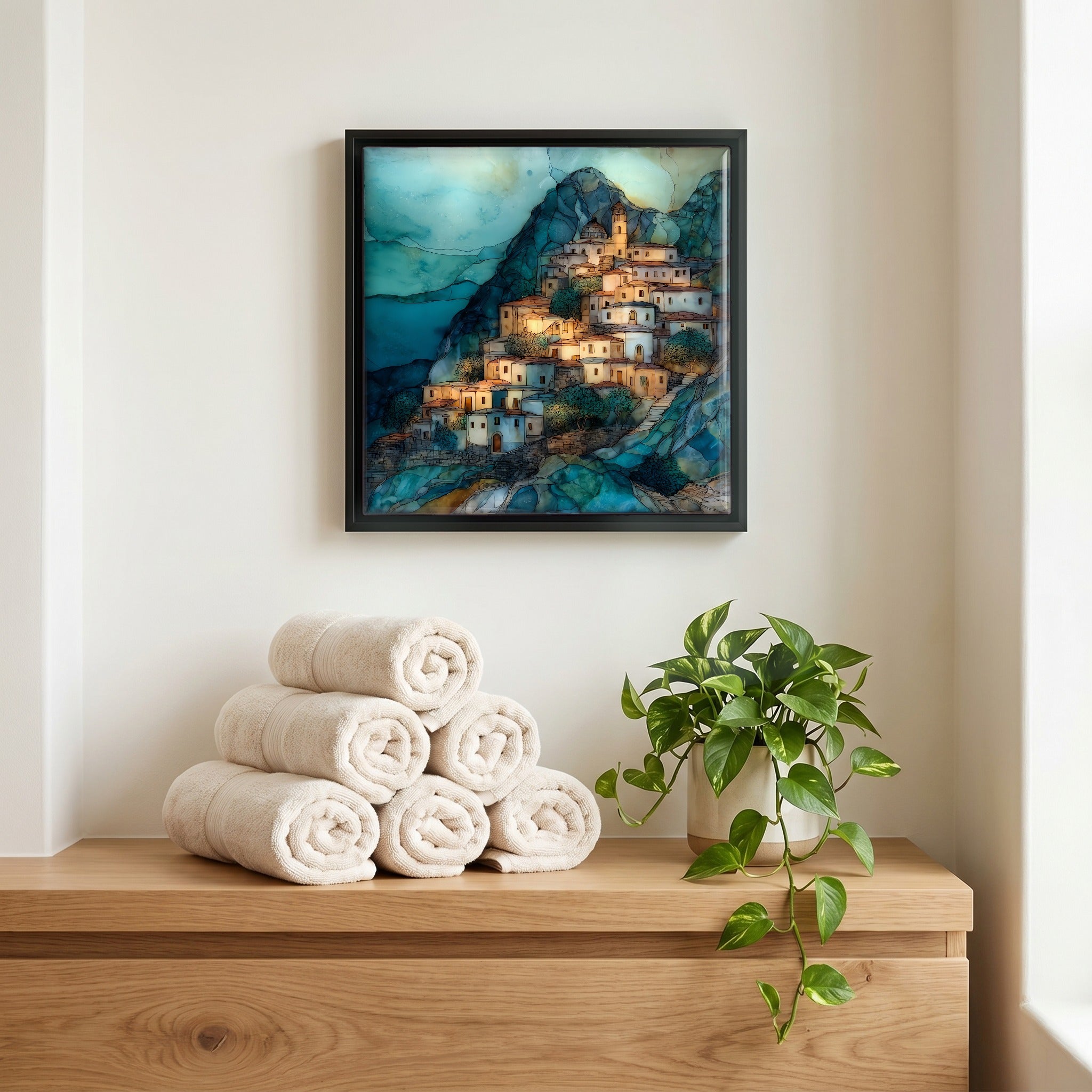 A quiet corner of the bath.