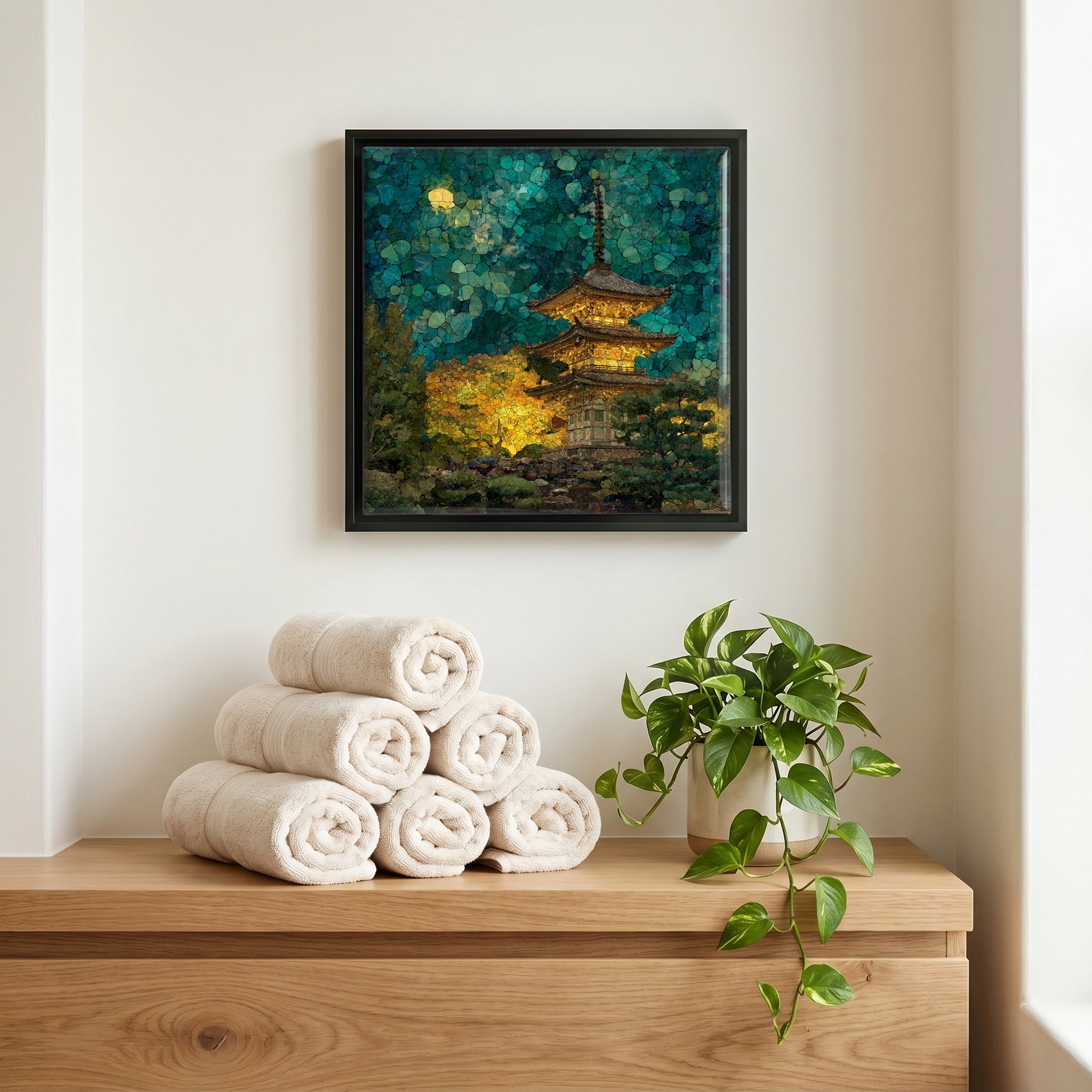 A quiet corner of the bath.