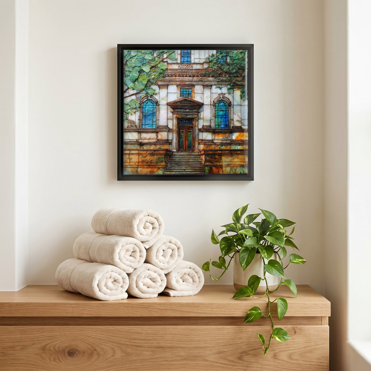 A quiet corner of the bath.