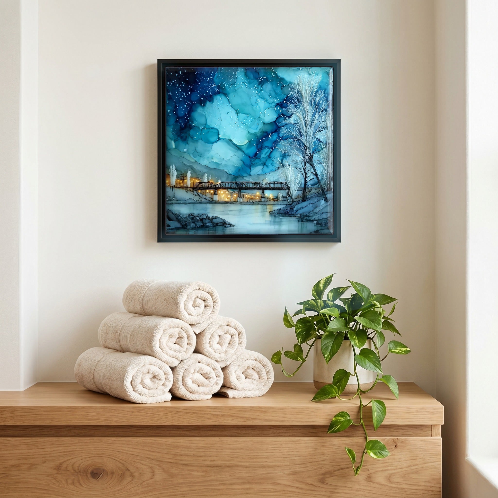 A quiet corner of the bath.