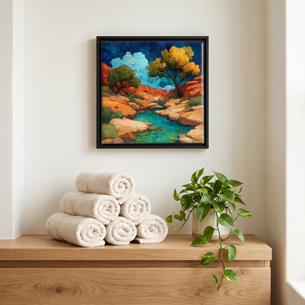 A quiet corner of the bath.