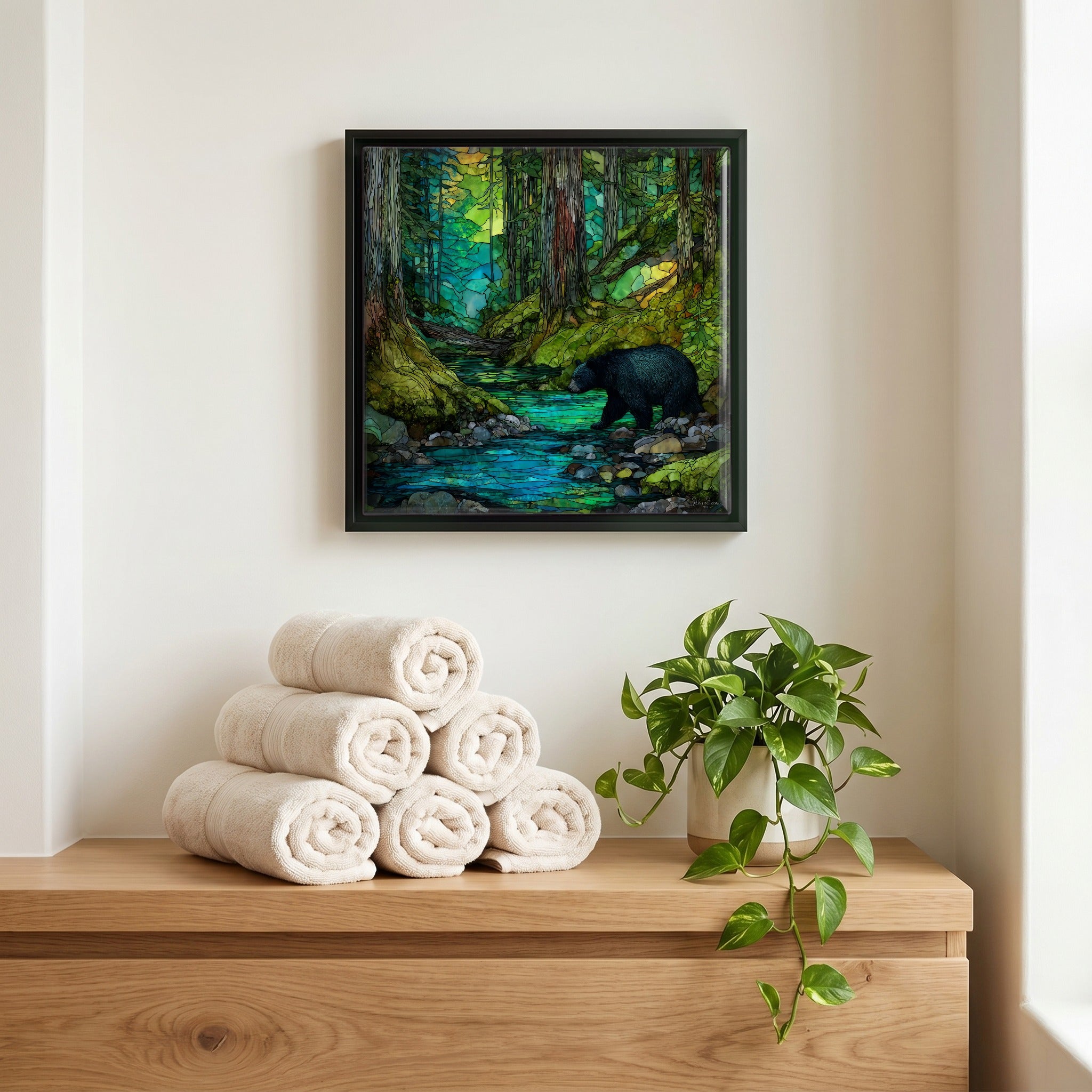A quiet corner of the bath.