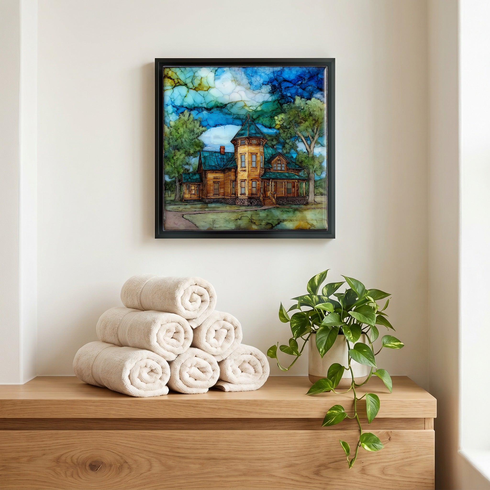 A quiet corner of the bath.