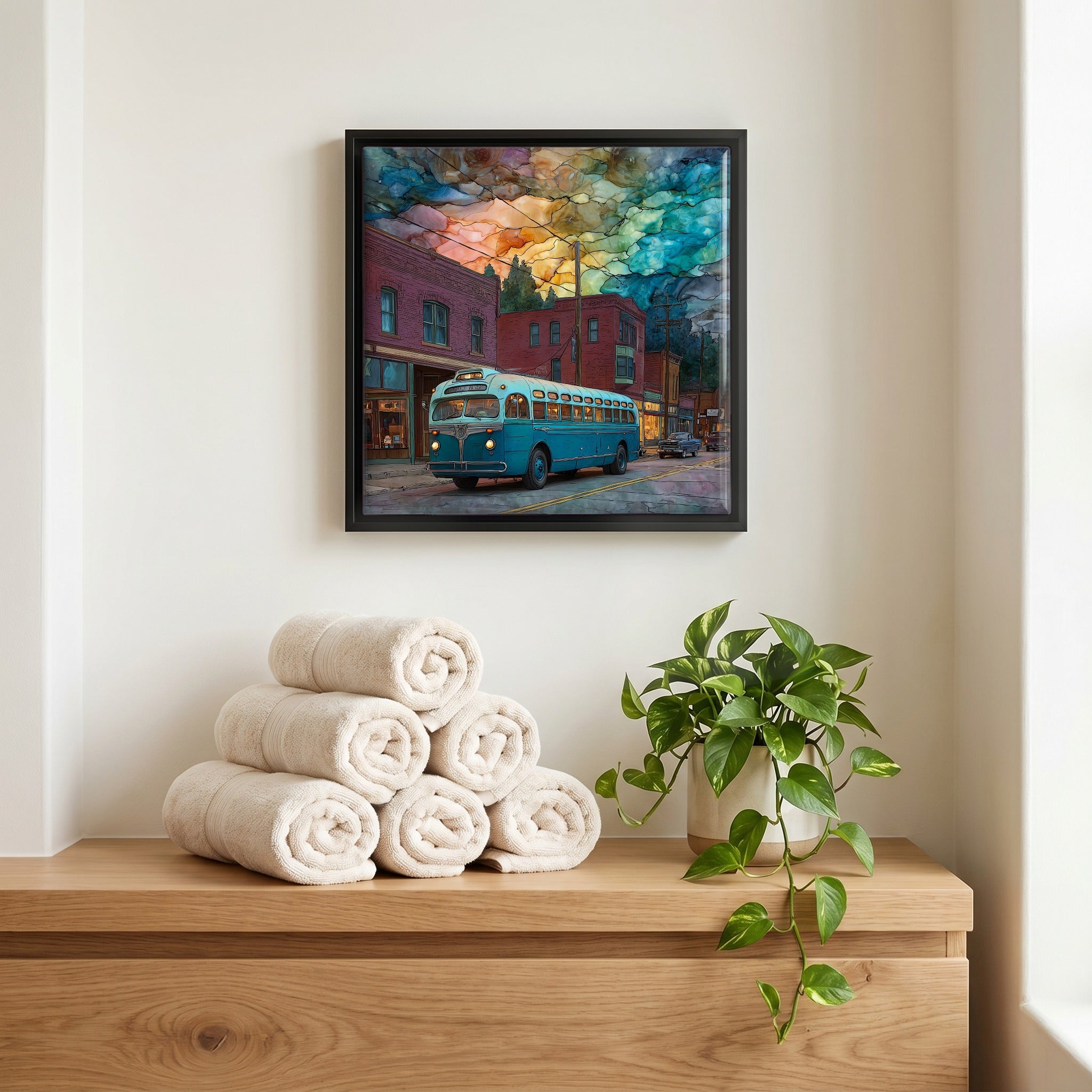 A quiet corner of the bath.