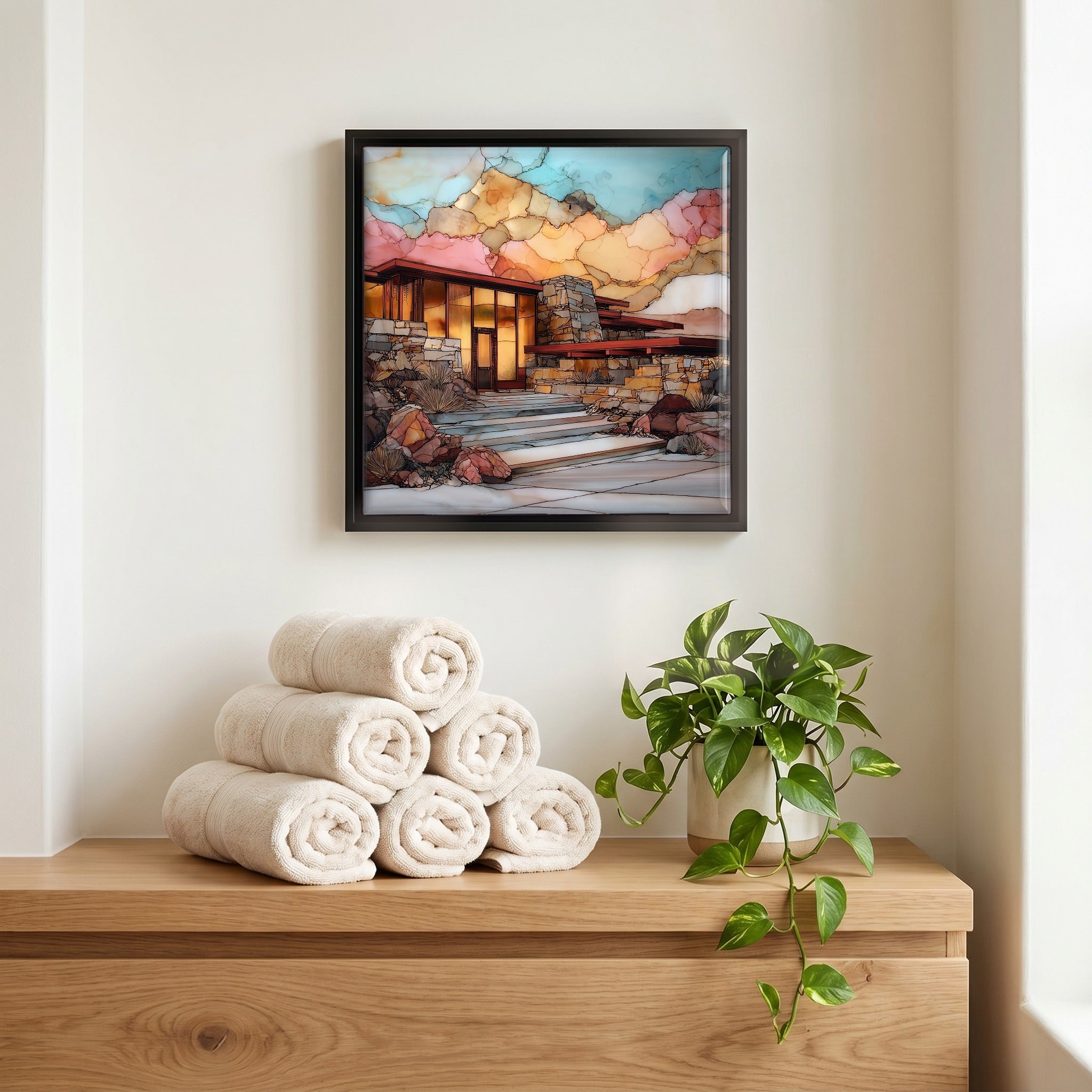 A quiet corner of the bath.