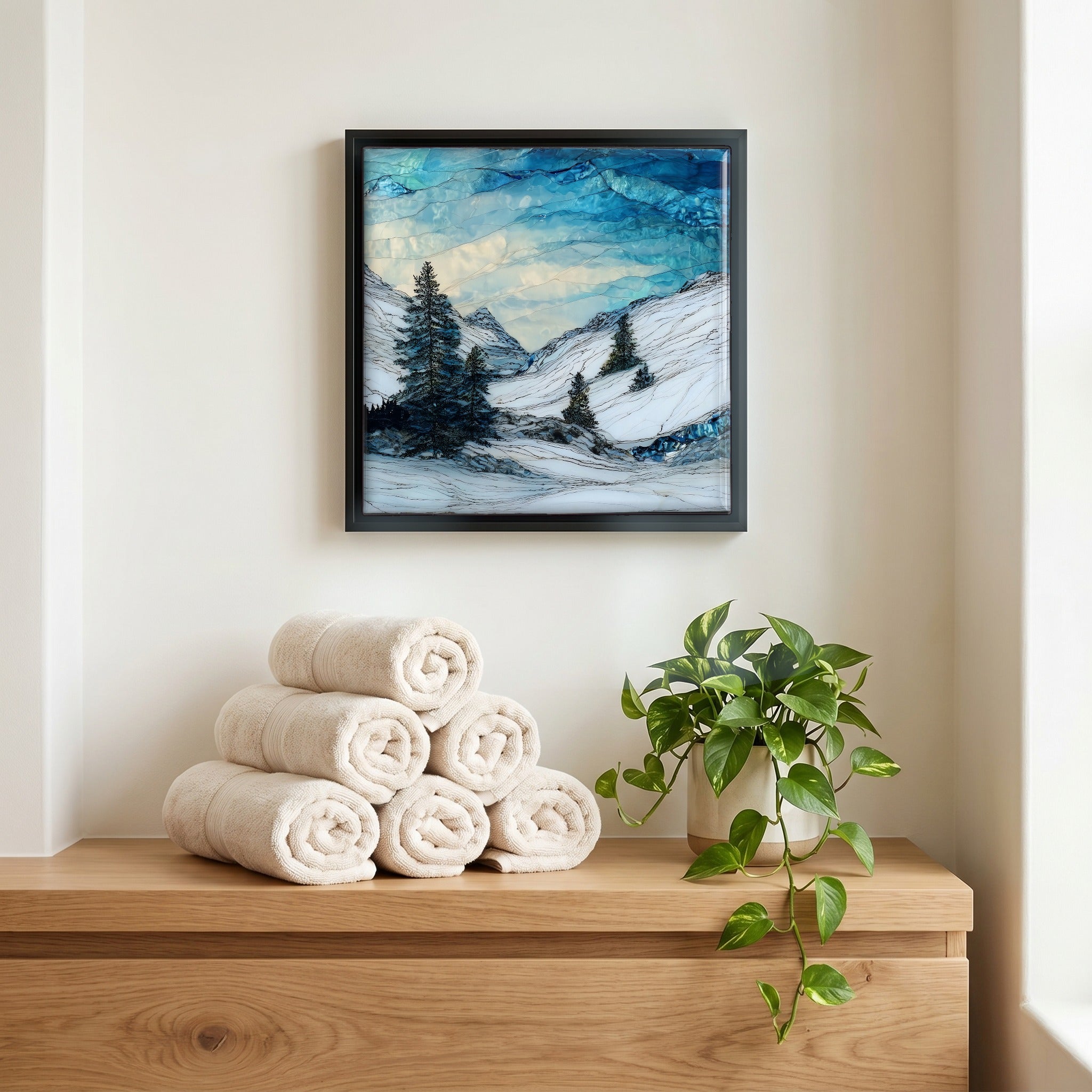 A quiet corner of the bath.