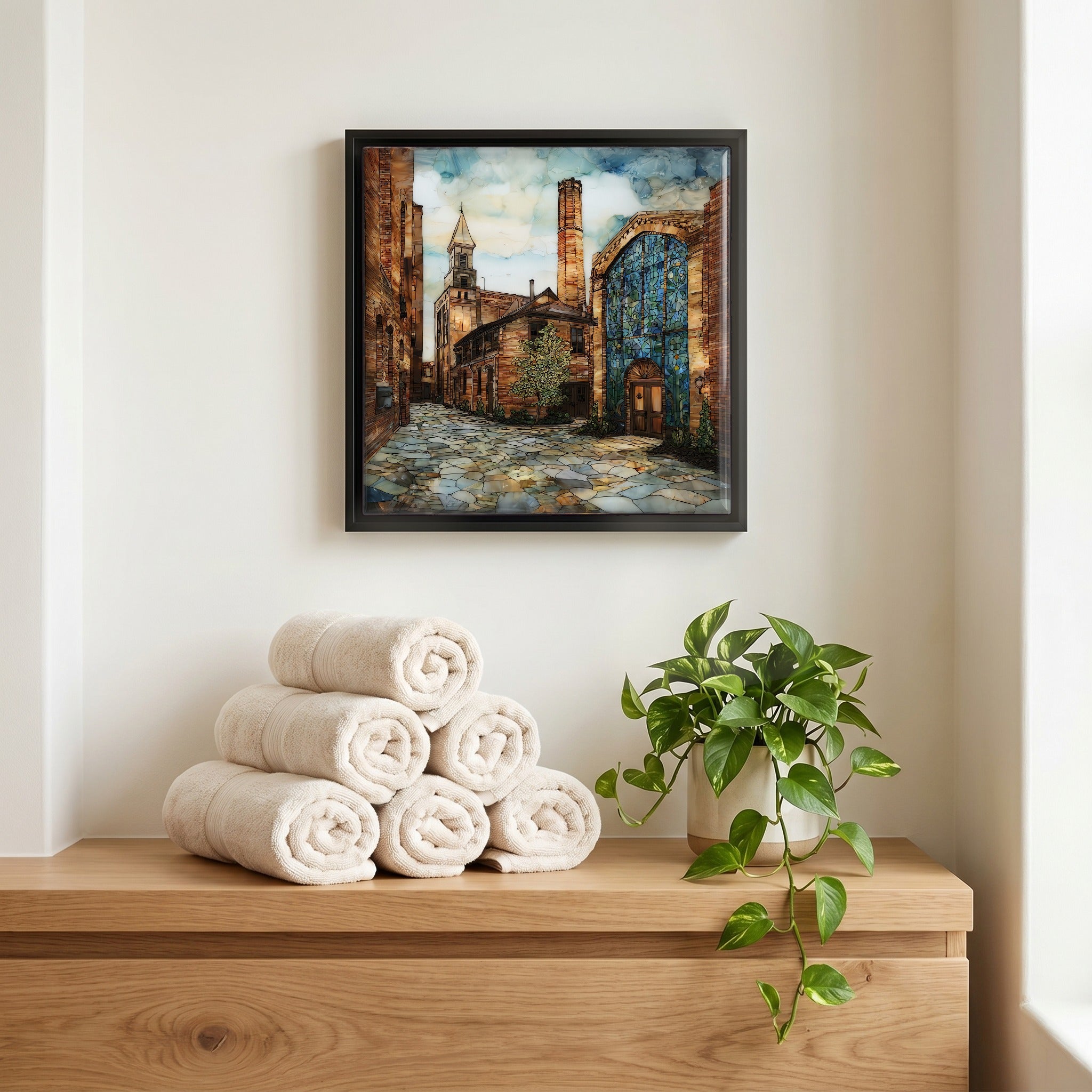 A quiet corner of the bath.