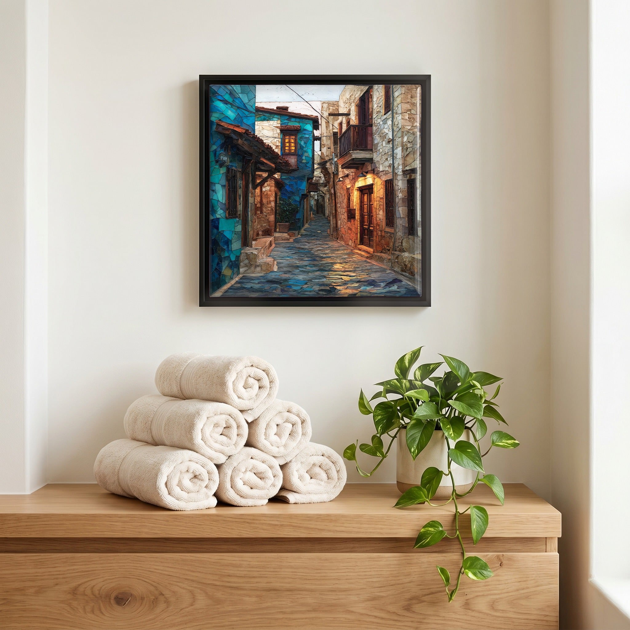 A quiet corner of the bath.