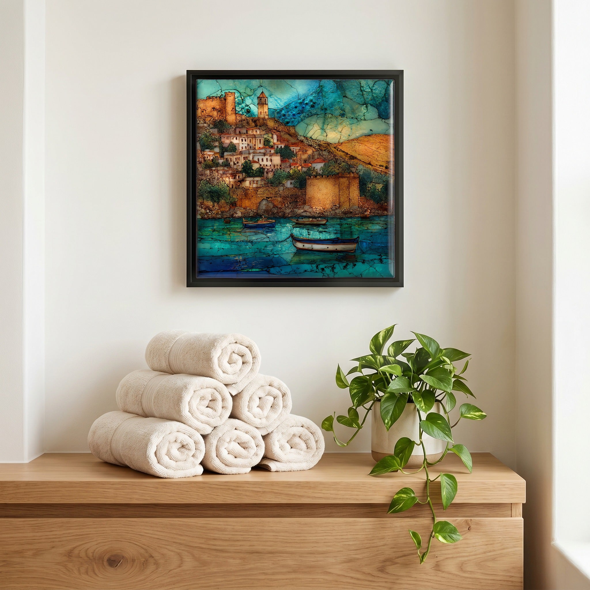 A quiet corner of the bath.