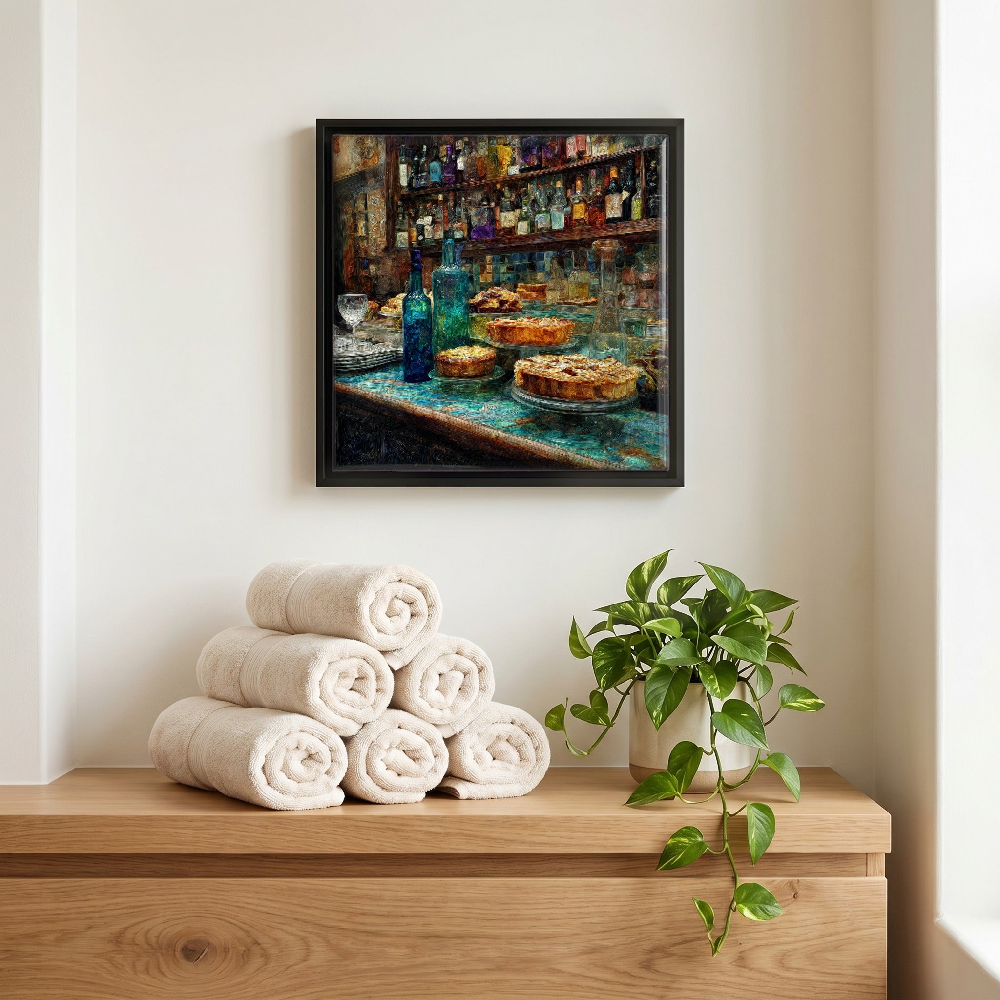 A quiet corner of the bath.