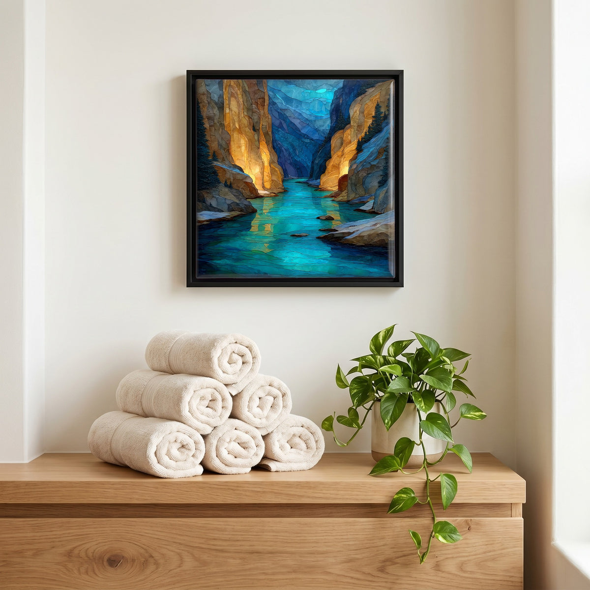 A quiet corner of the bath.