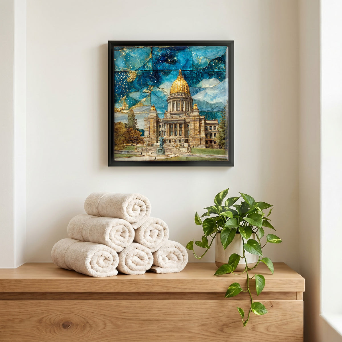 A quiet corner of the bath.