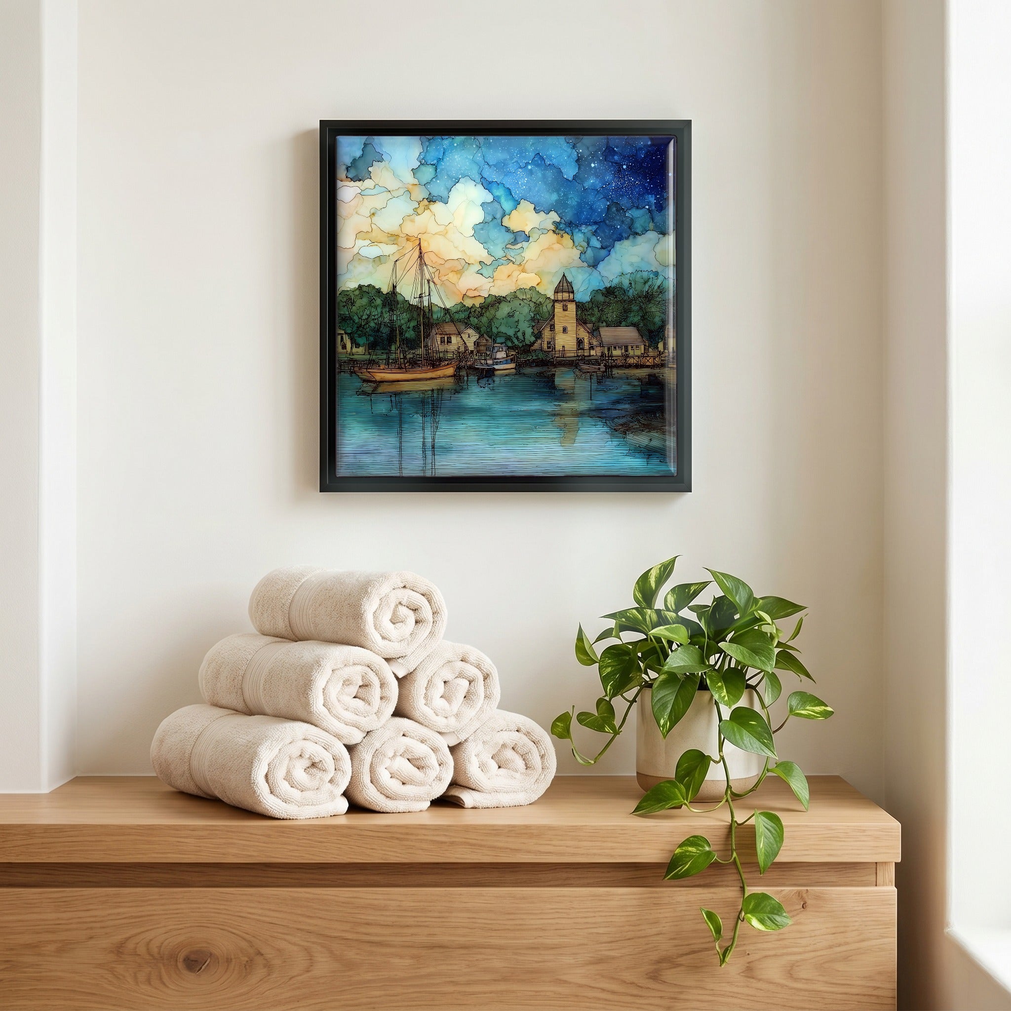 A quiet corner of the bath.