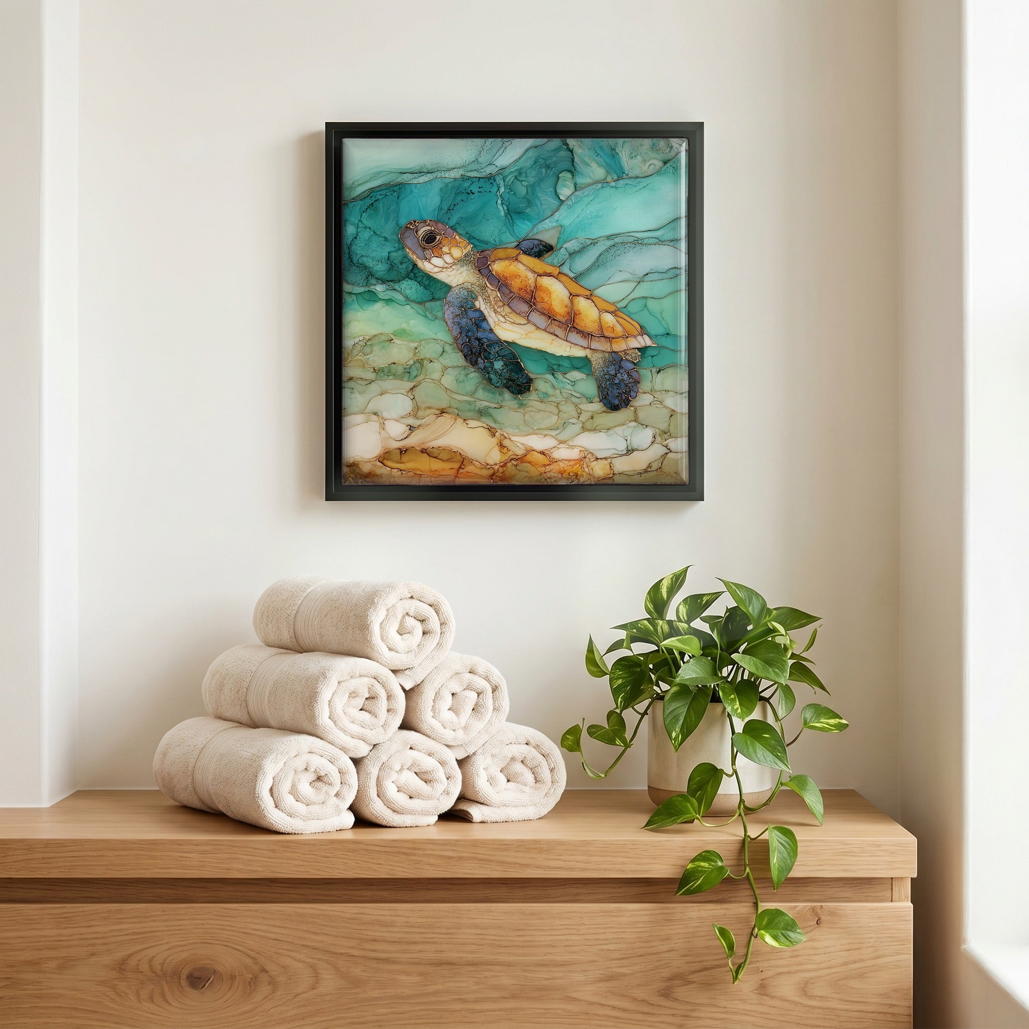 A quiet corner of the bath.